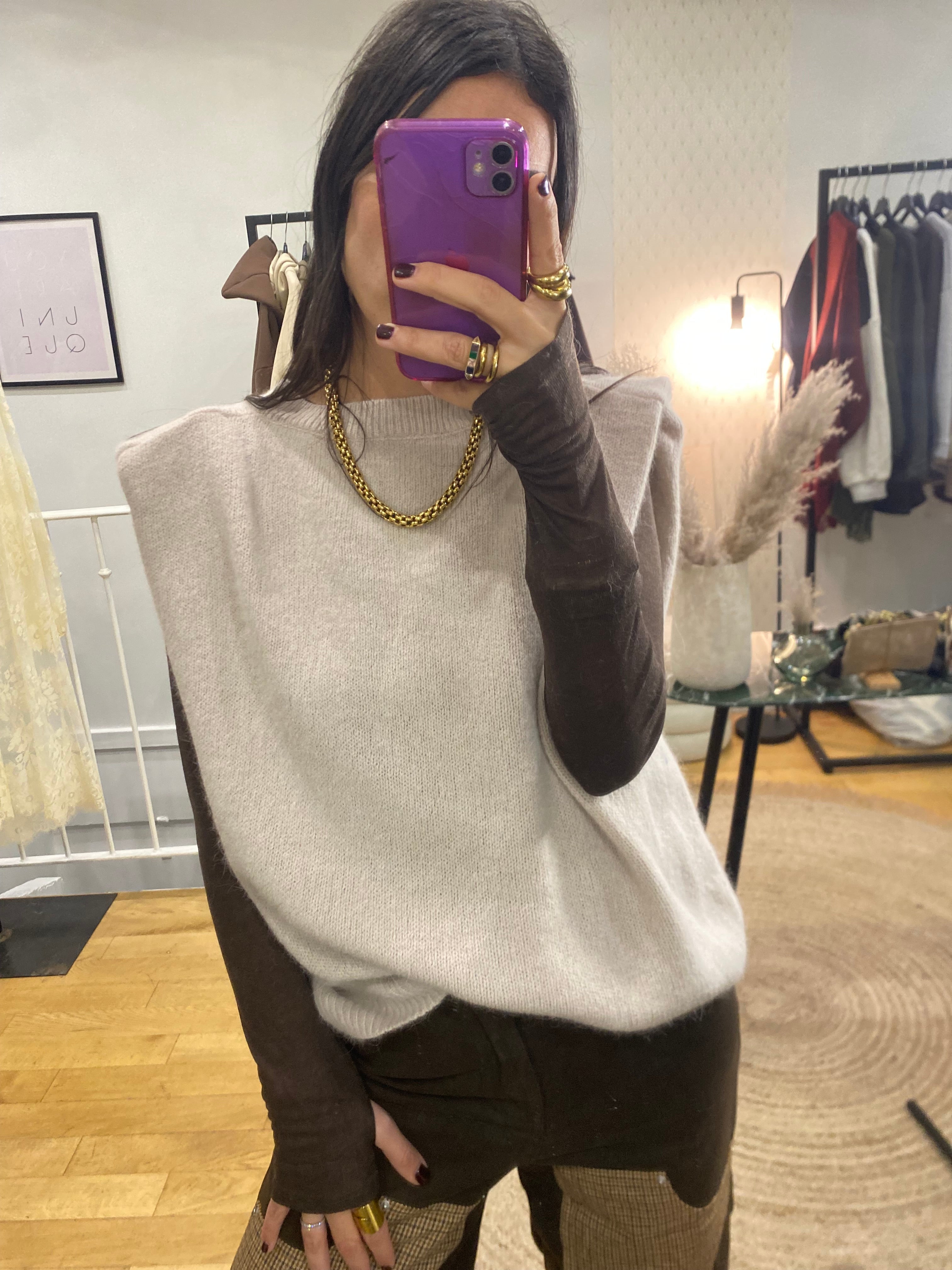 Pull « Kimy » beige