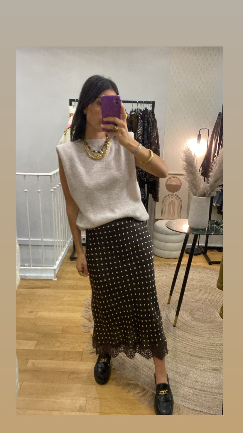 Jupe « Jade » marron