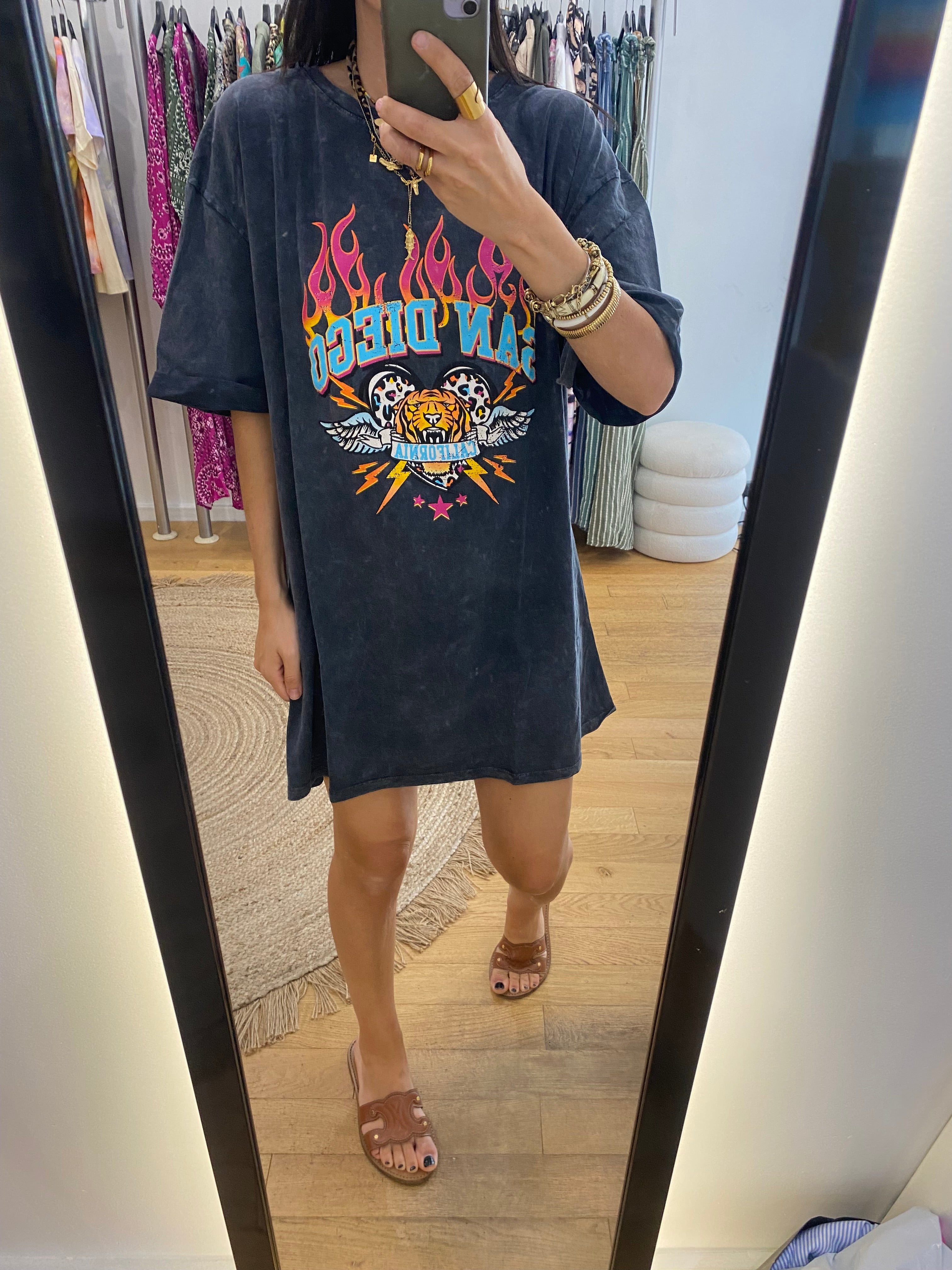 T-shirt long / Robe t-shirt « San Diego »