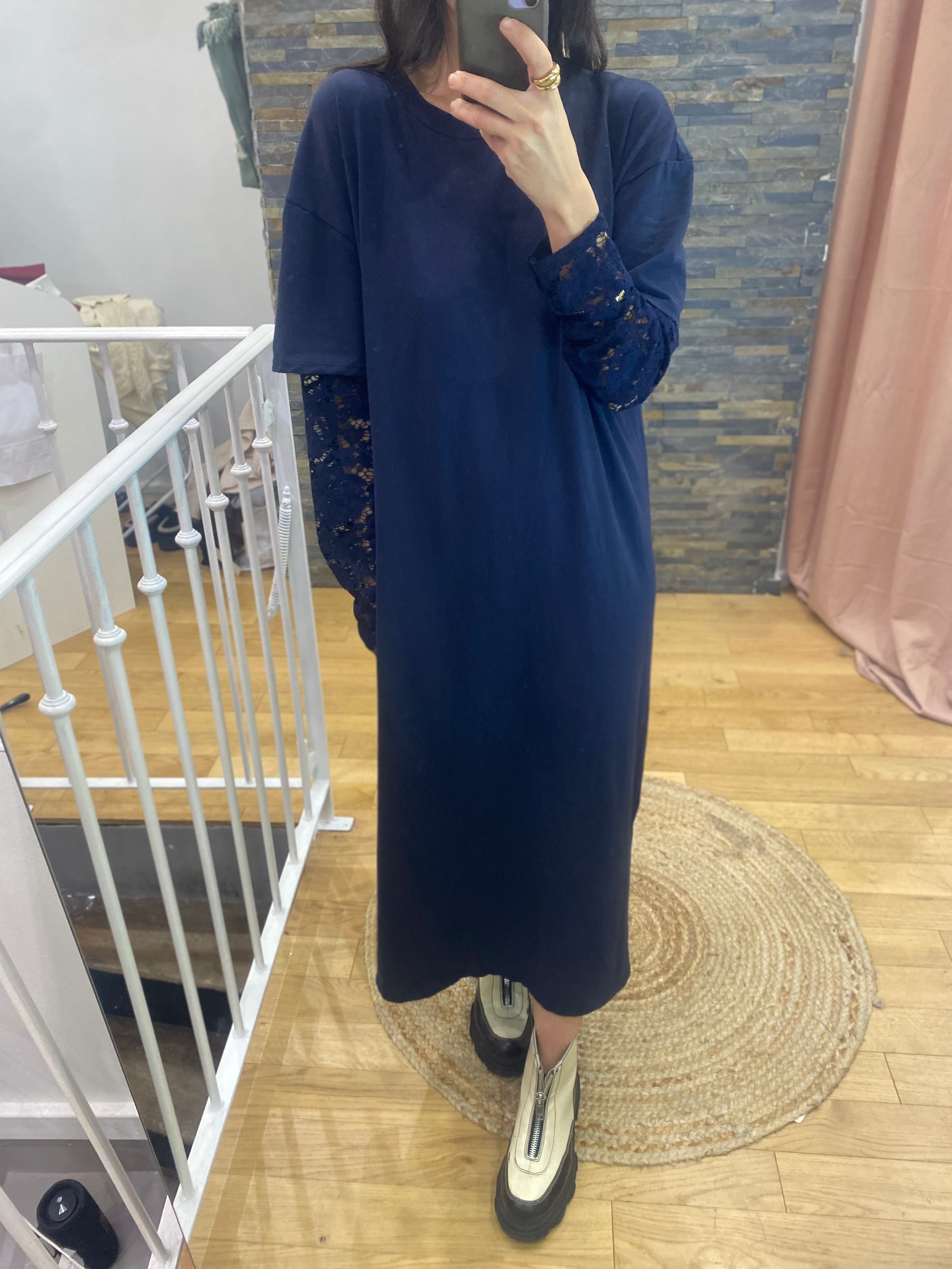 Robe « djulia » bleu marine