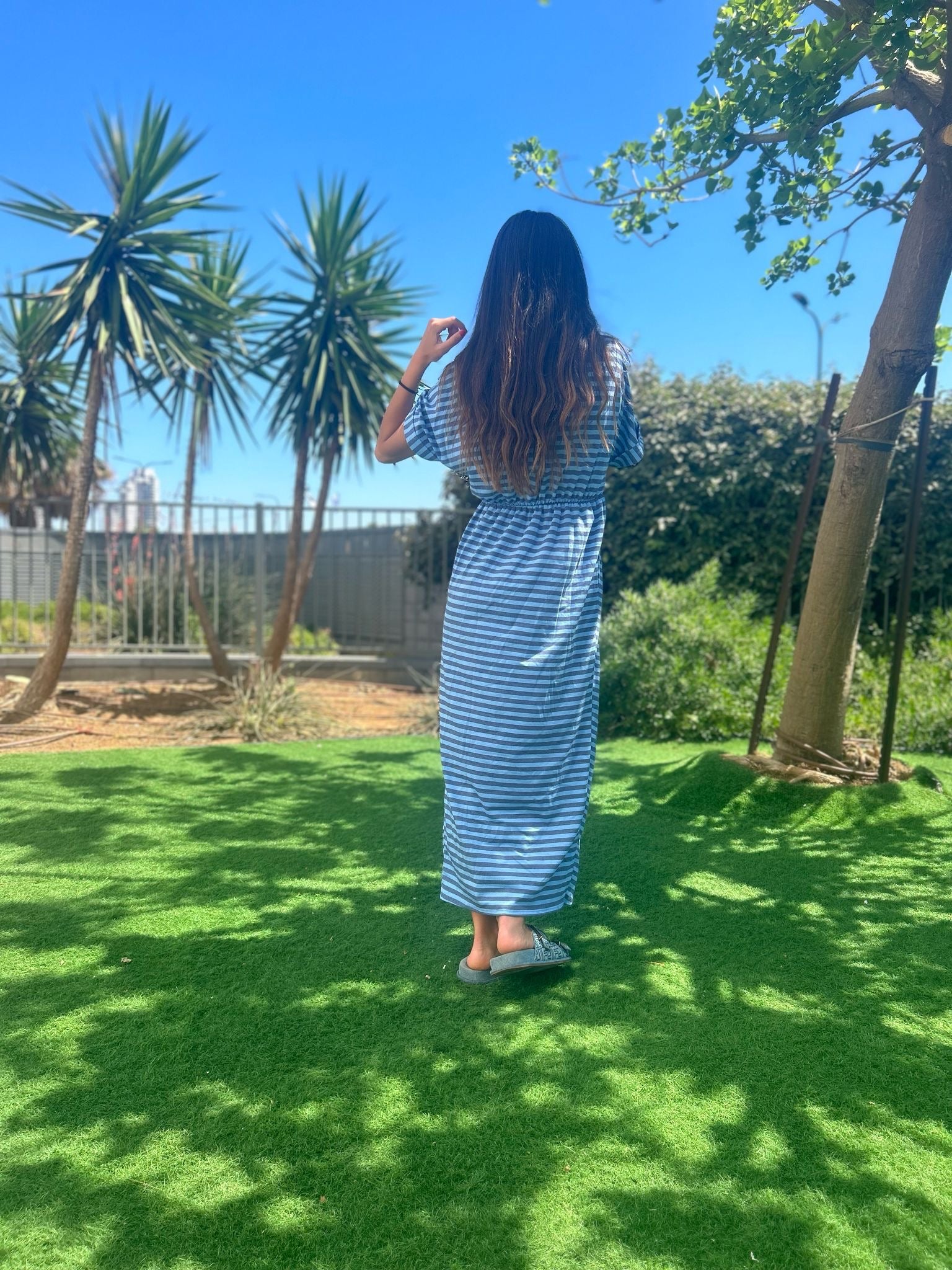 Robe « Diana » rayé bleu