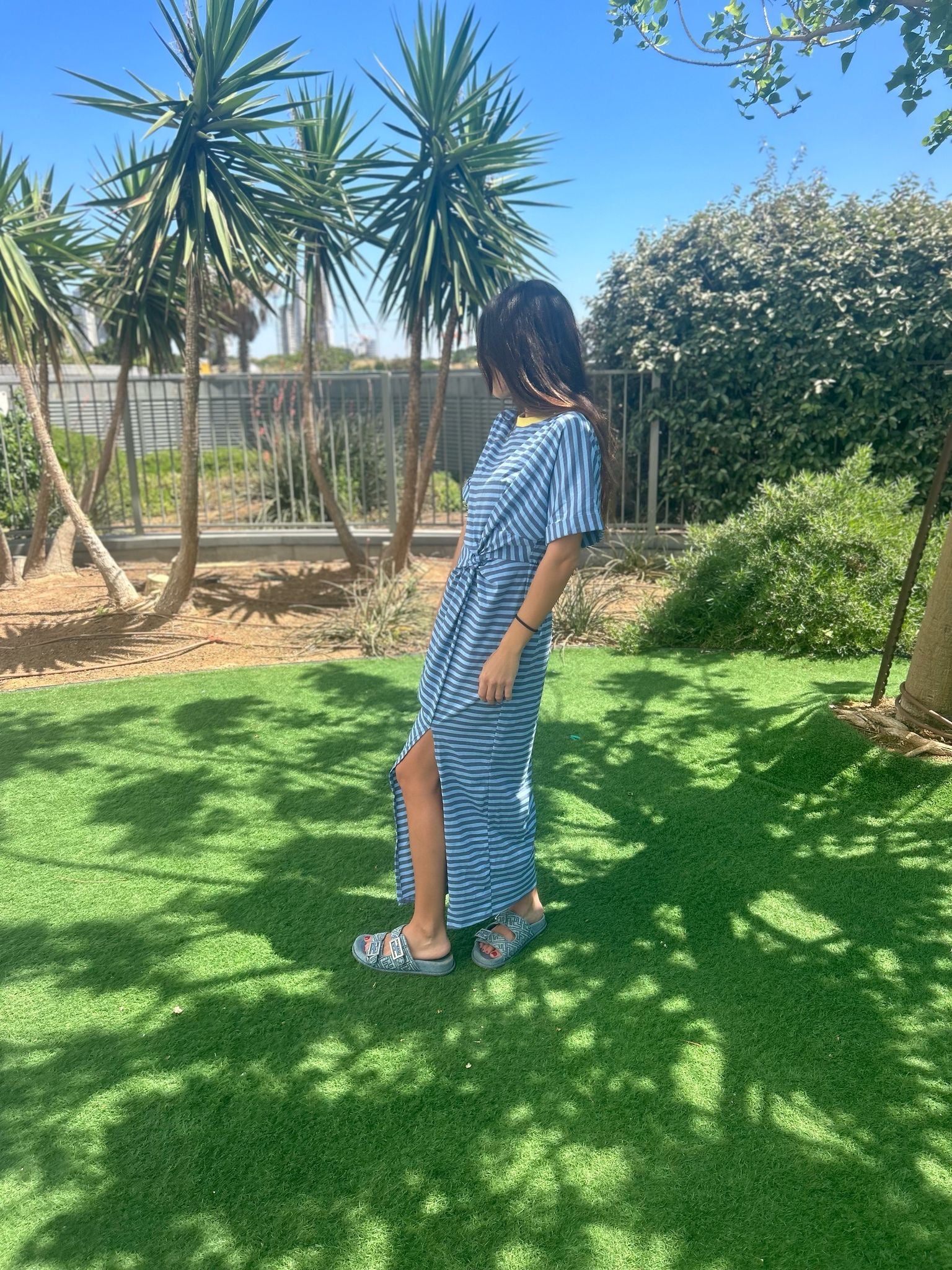 Robe « Diana » rayé bleu