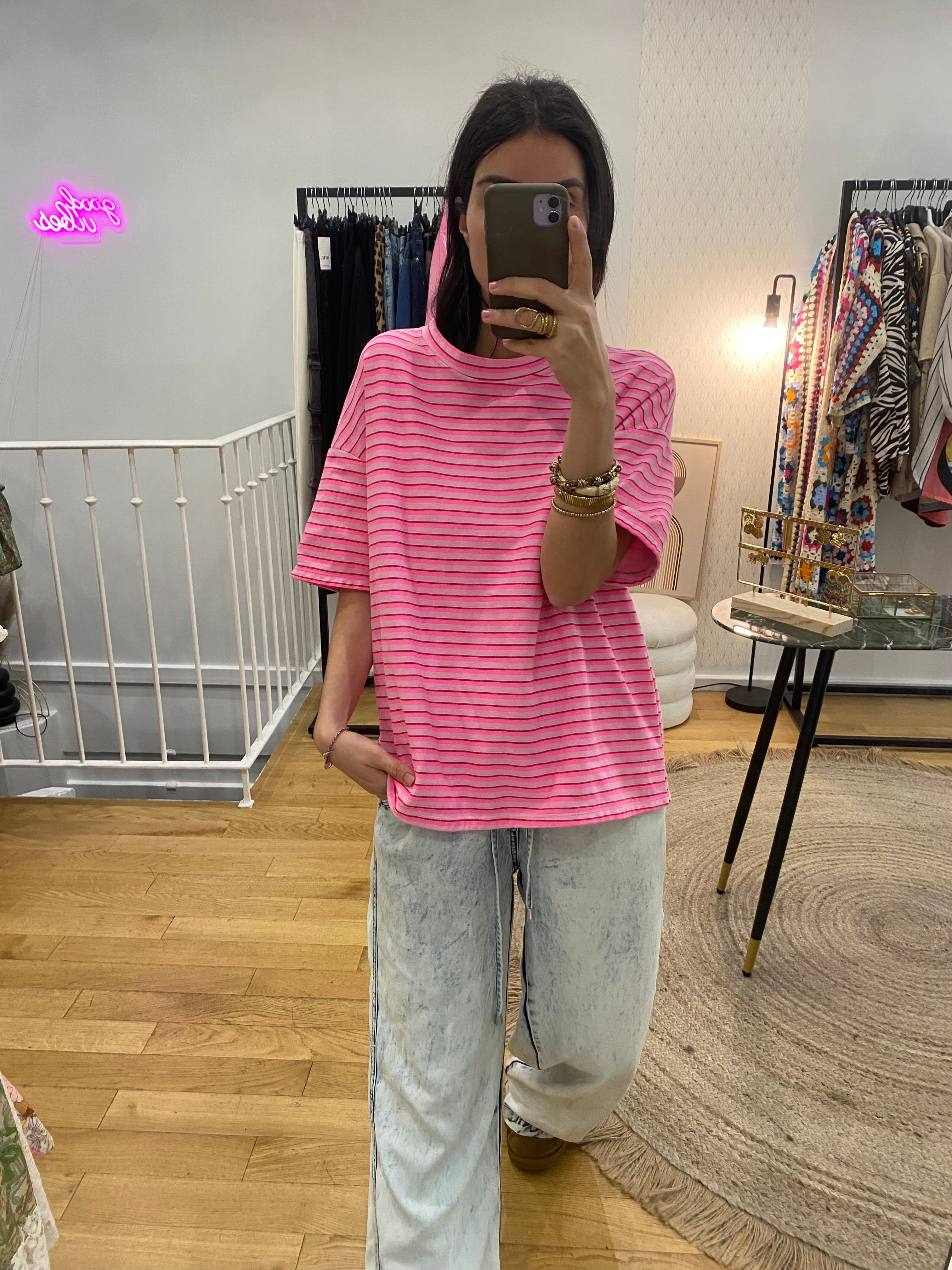 T-shirt « Livia » rose