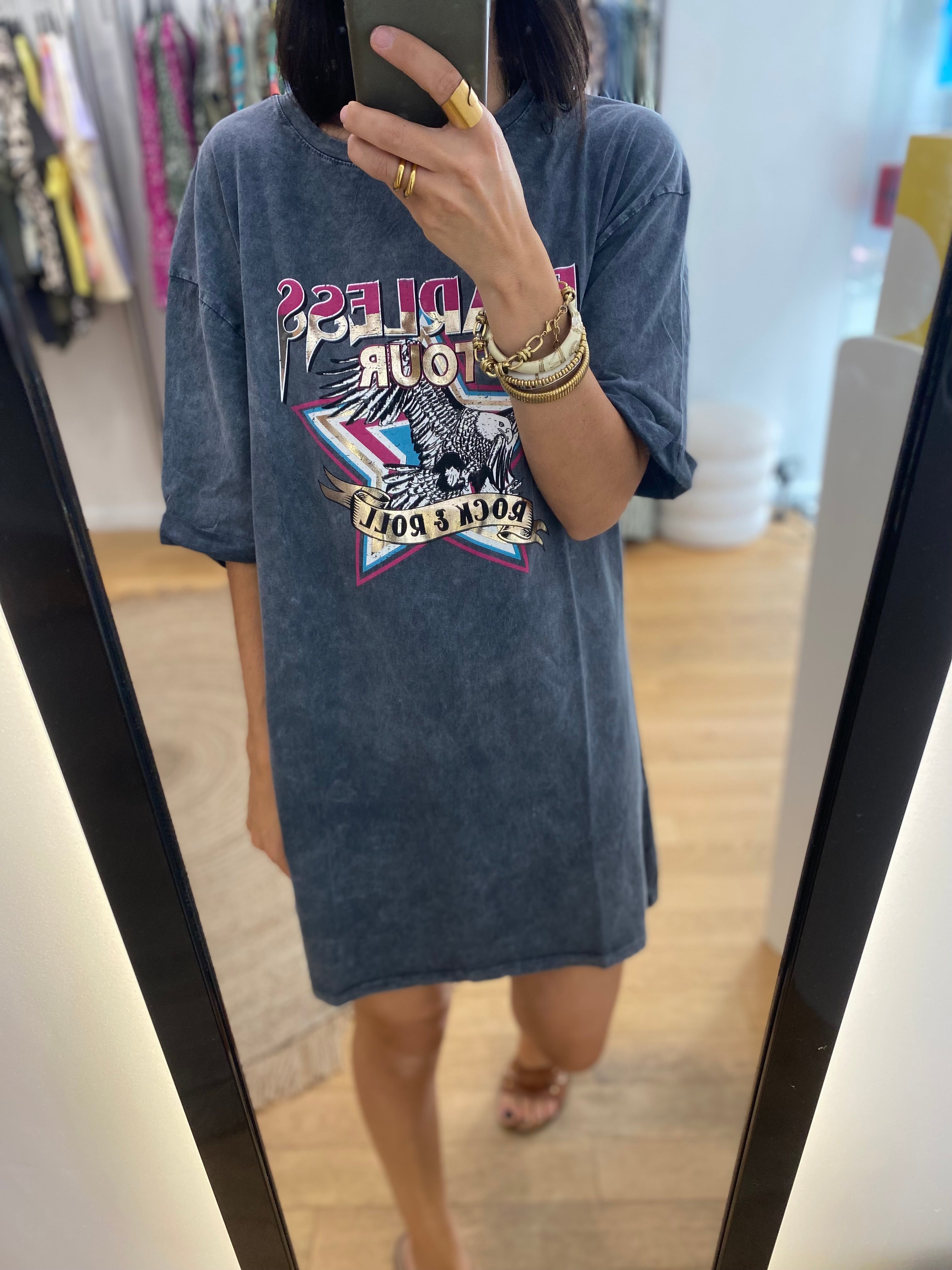 T-shirt long / robe T-shirt « Fearless »