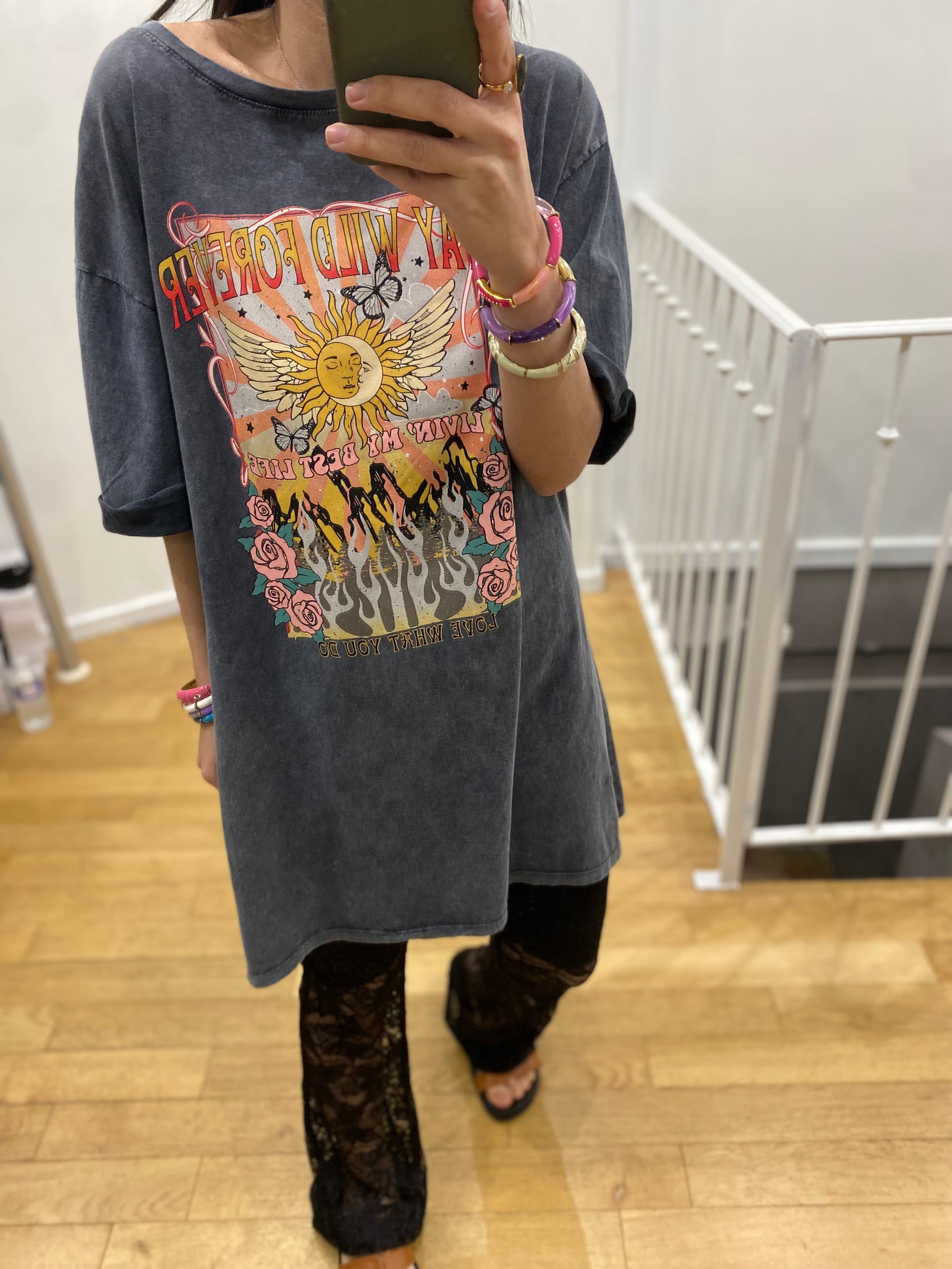 Robe / t-shirt long  « sun »