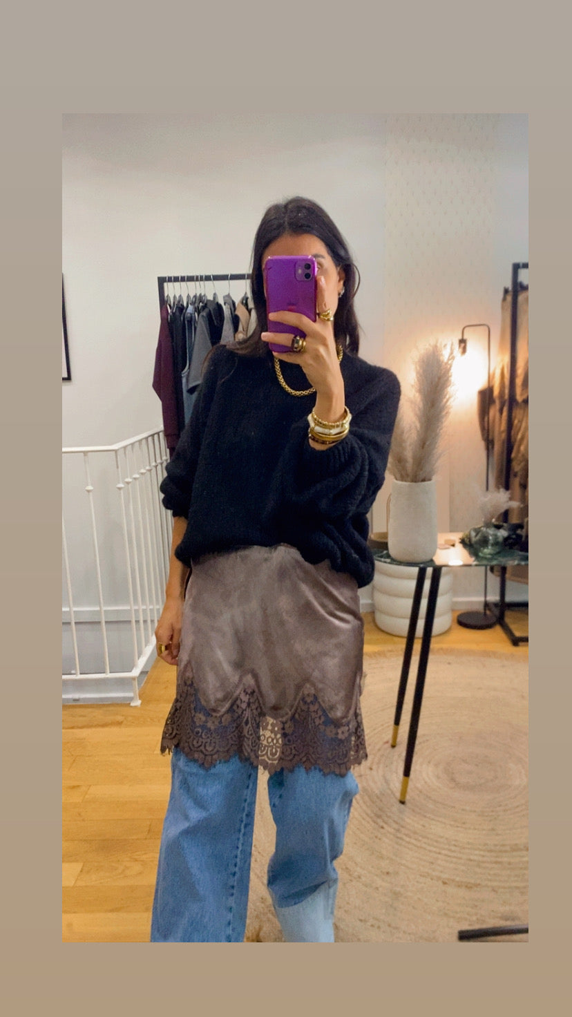 Sur jupe « noa » taupe