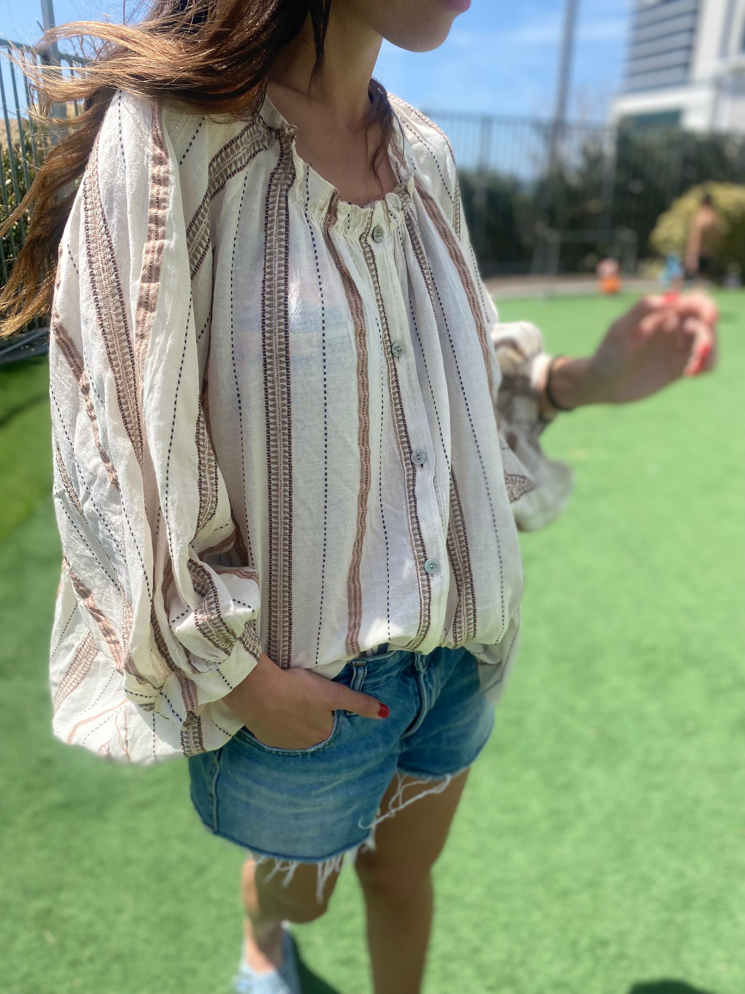 Chemise « Jane » marron
