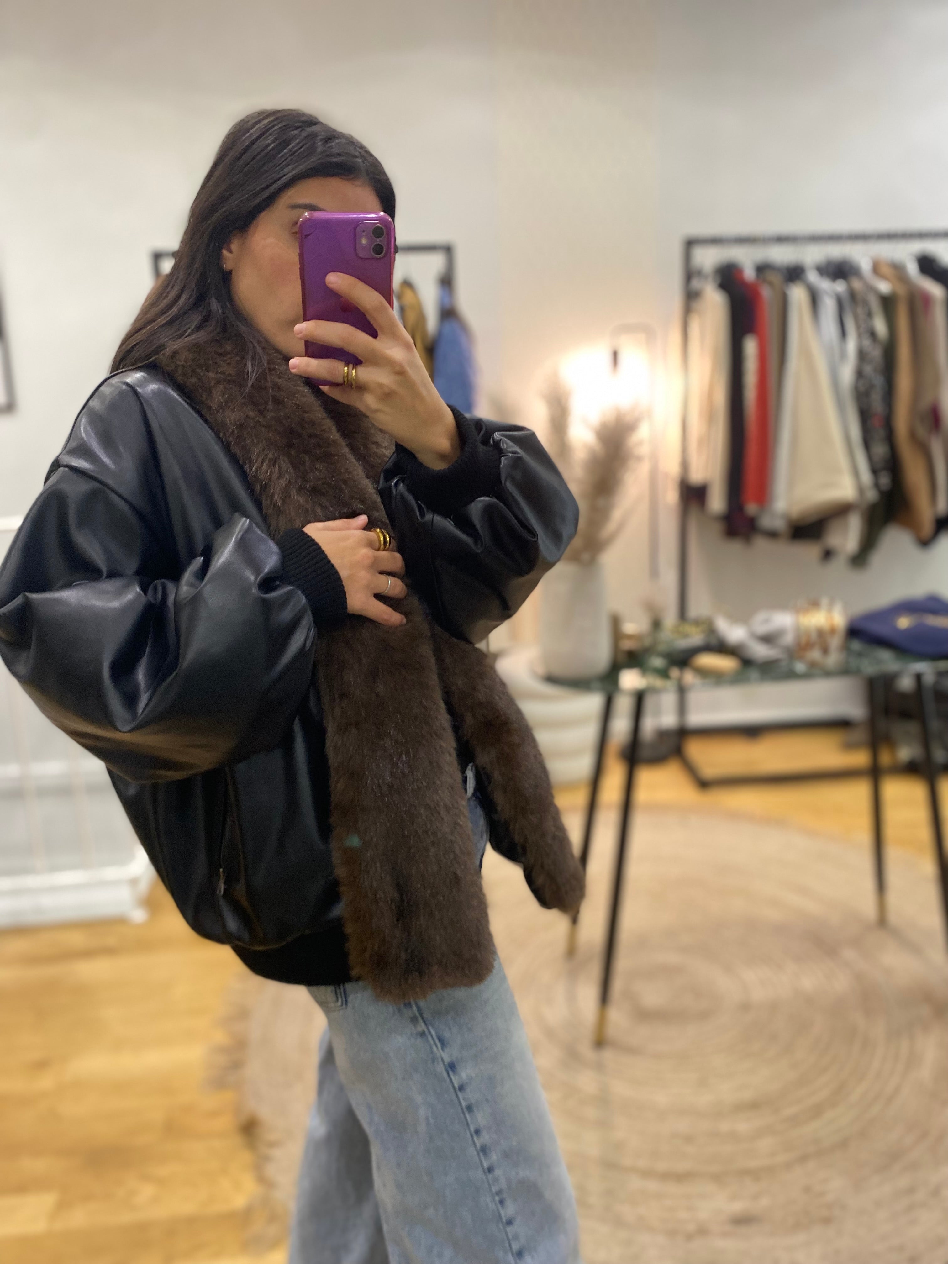 Blouson « Anais » noir