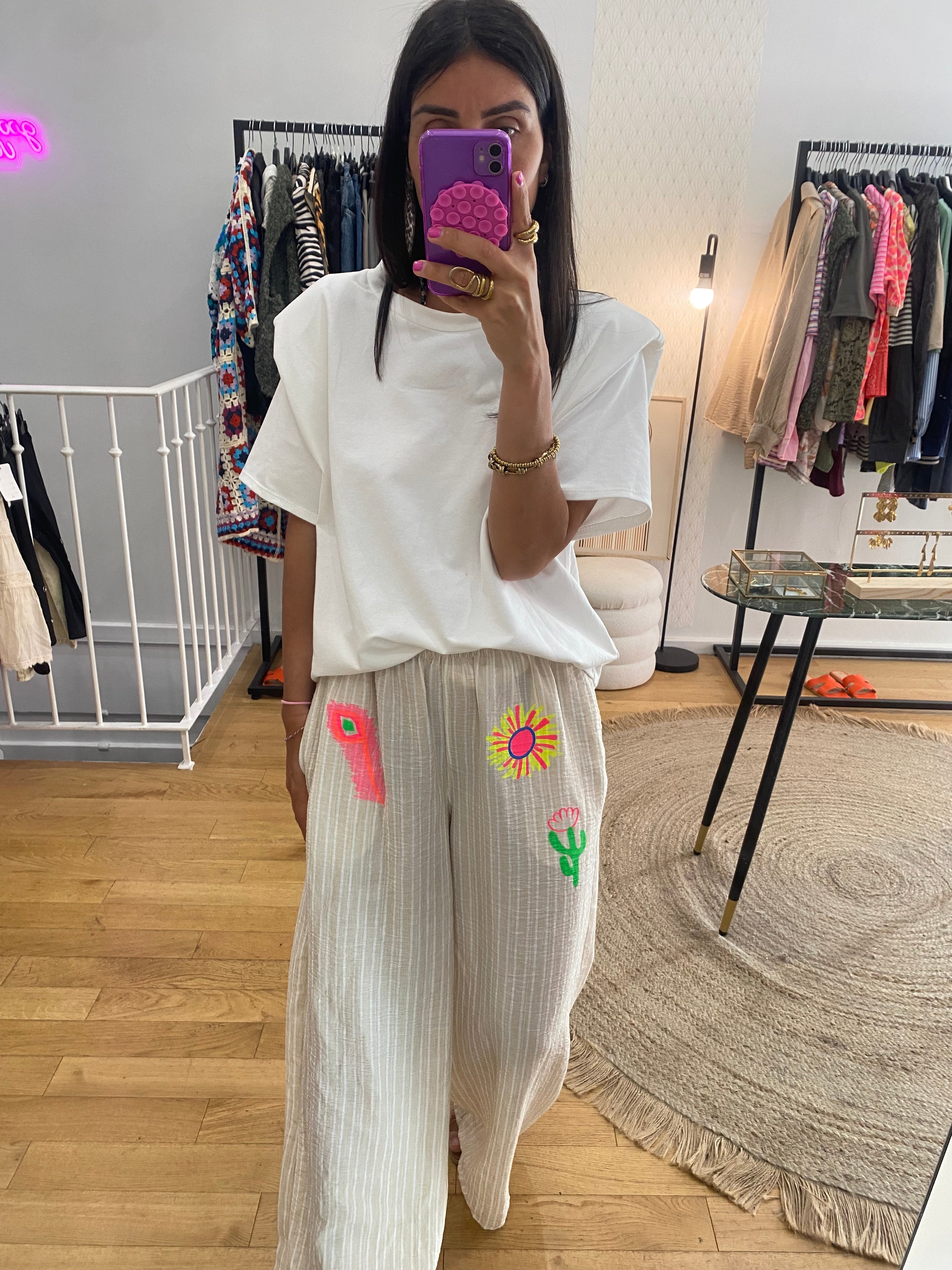 Pantalon « Mila » beige