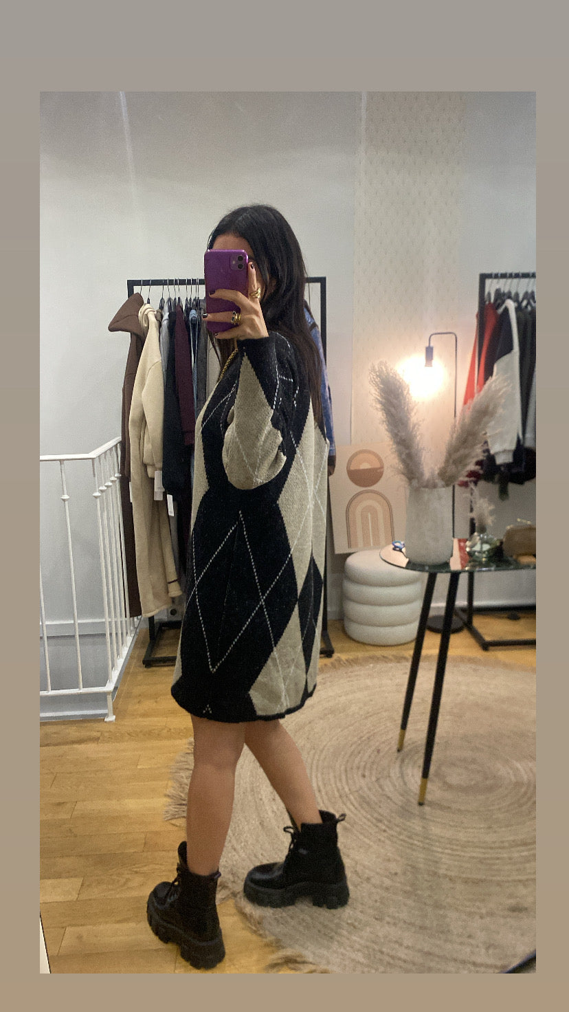 Robe pull « Eden » noir