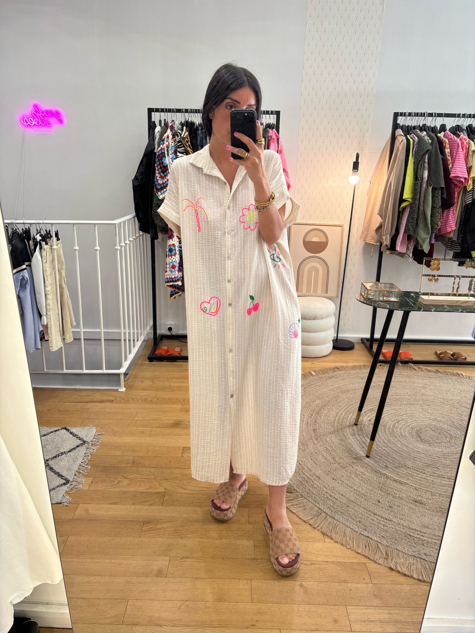 Robe « Lennie » beige