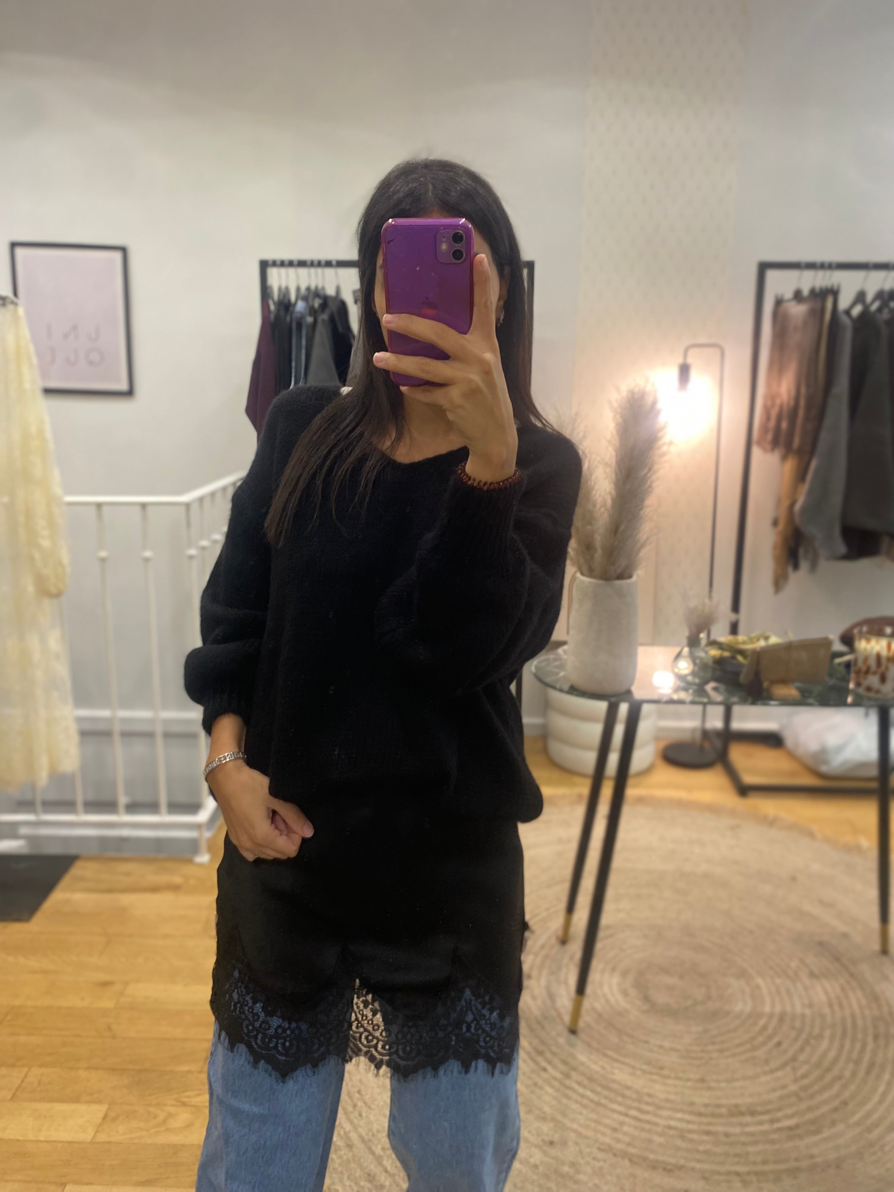 Sur jupe « Noa » noir