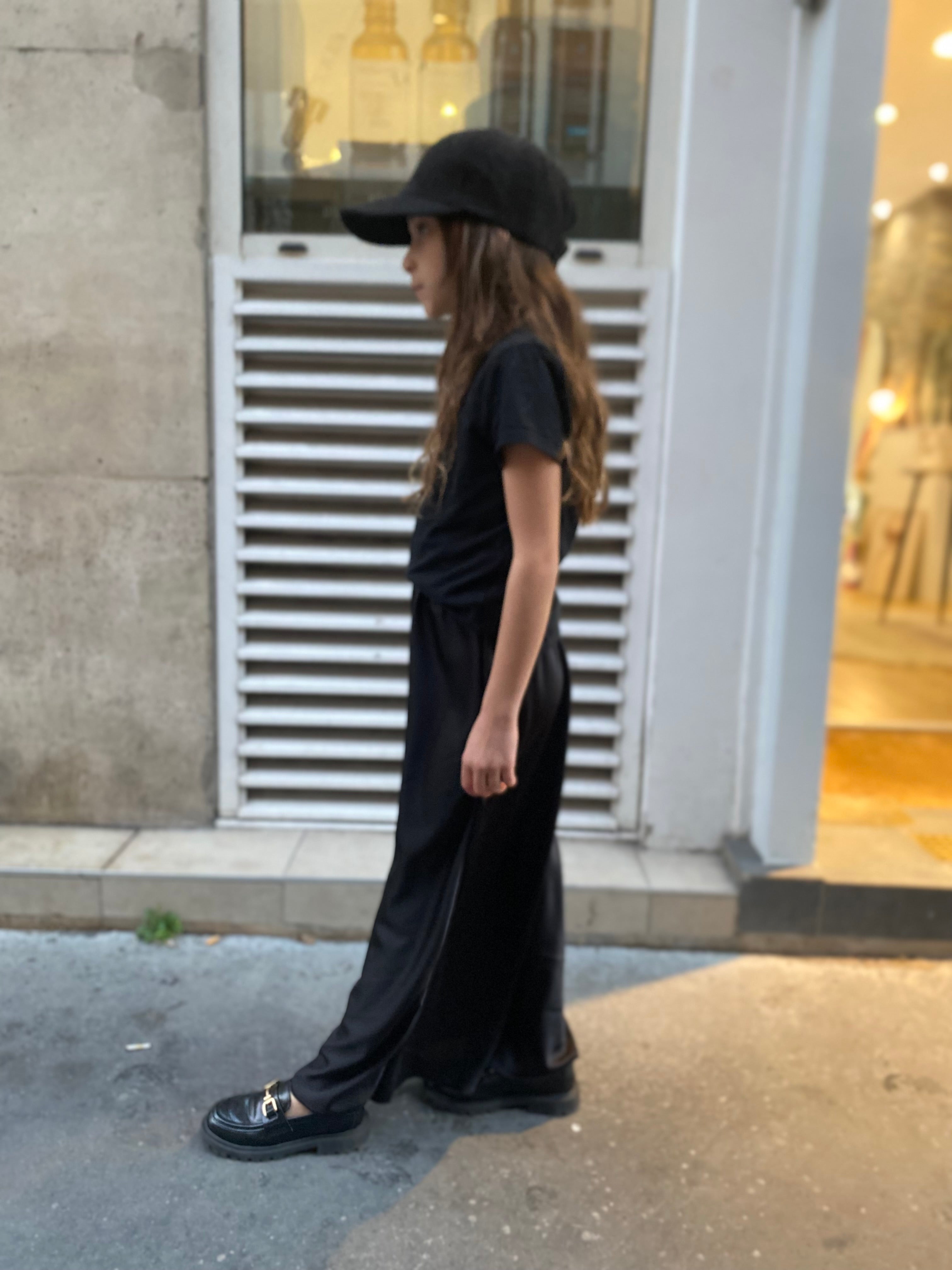 Enfant : jupe fluide « Pauline » noir