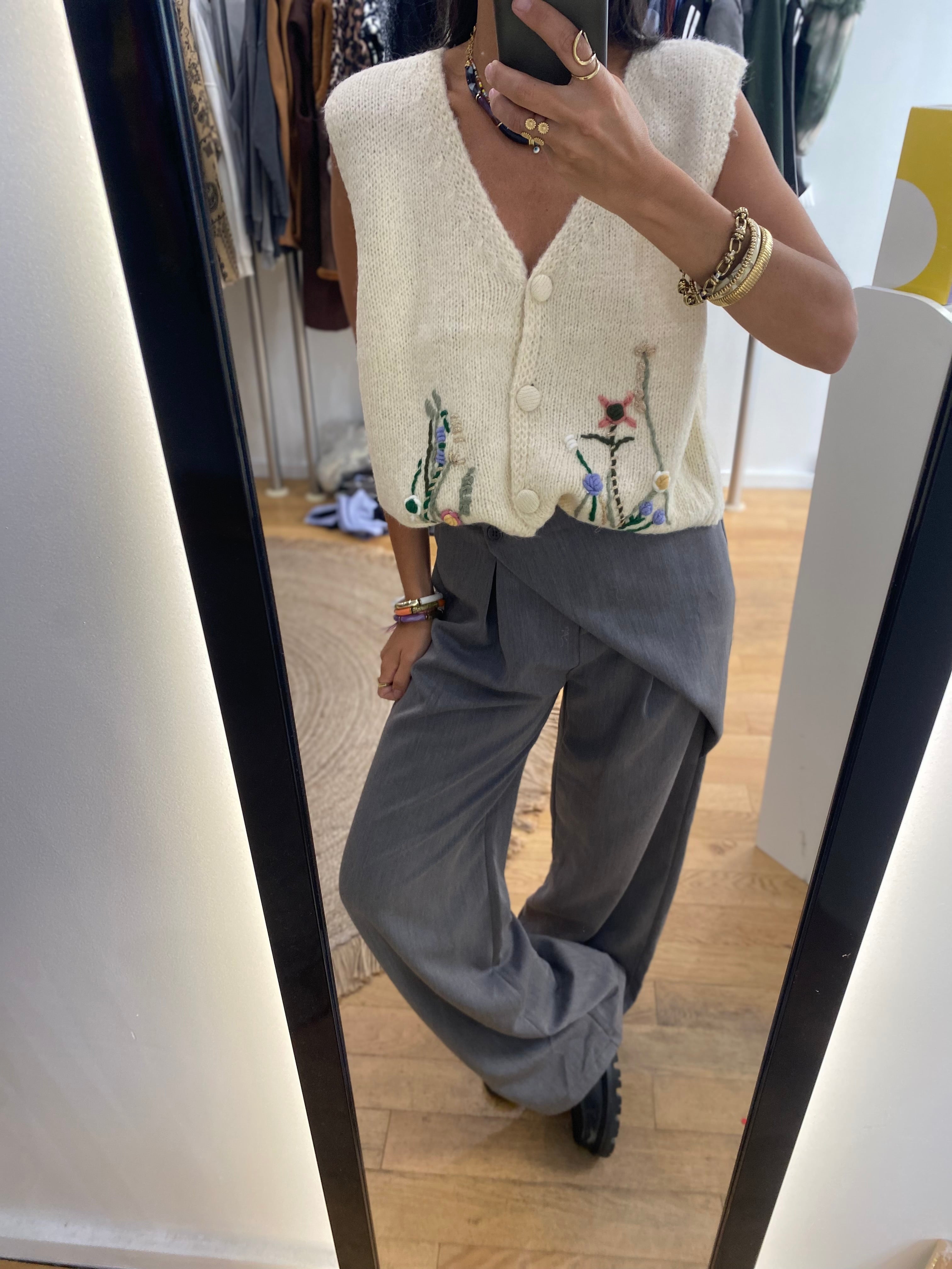 Pantalon « mia » gris