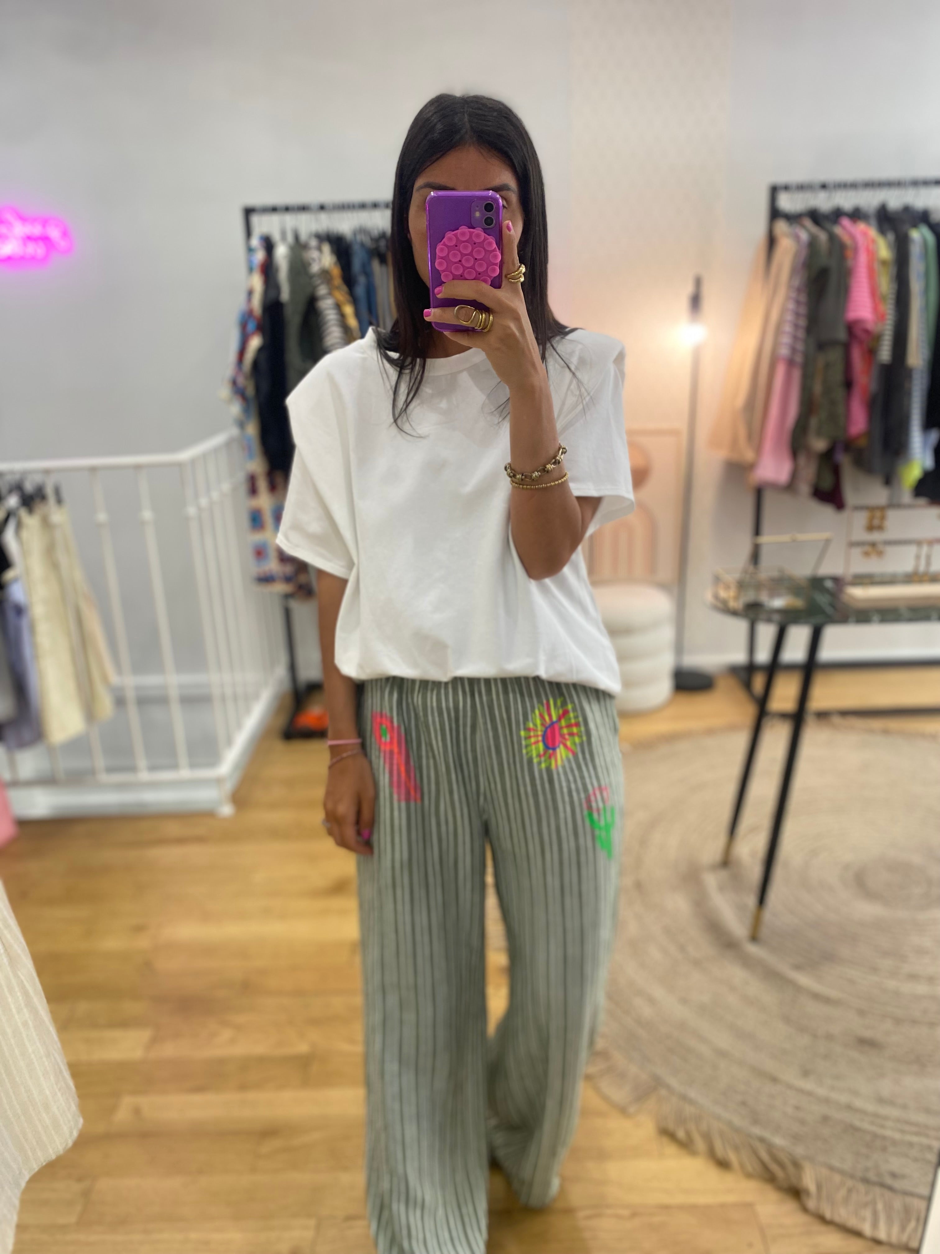 Pantalon « Mila » kaki