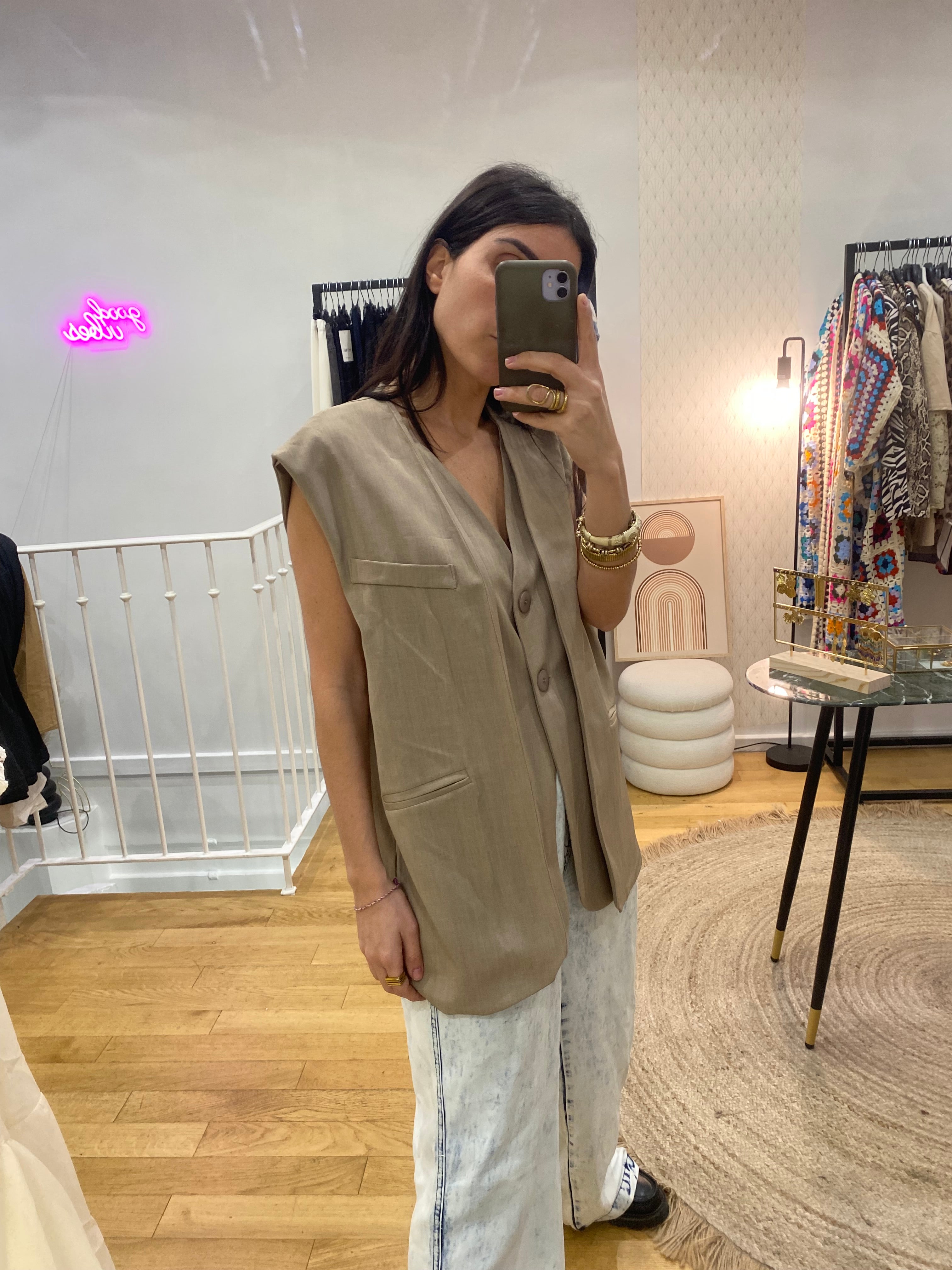 Veste « Liza » taupe