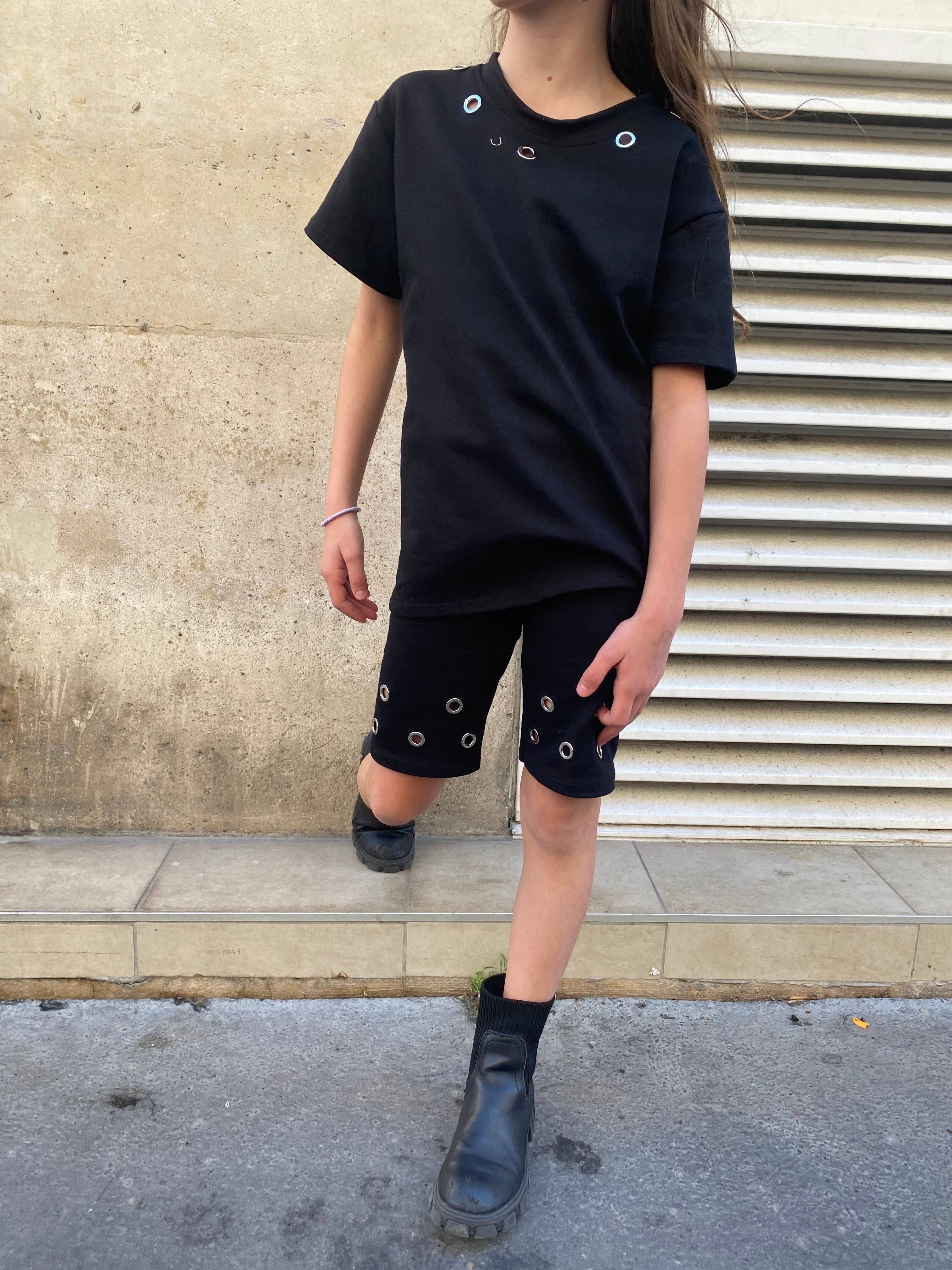 Ensemble cycliste « aby »  œillet noir