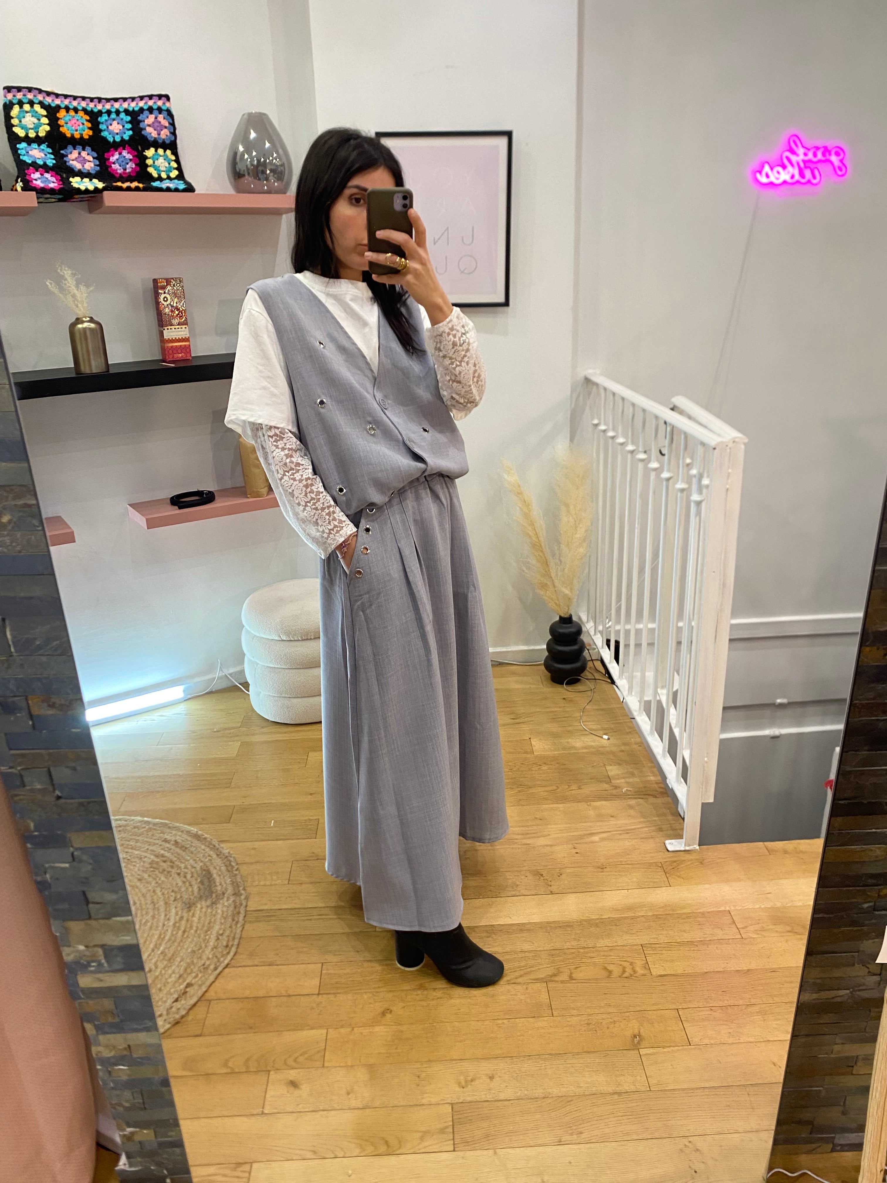 Veste « perla » grise