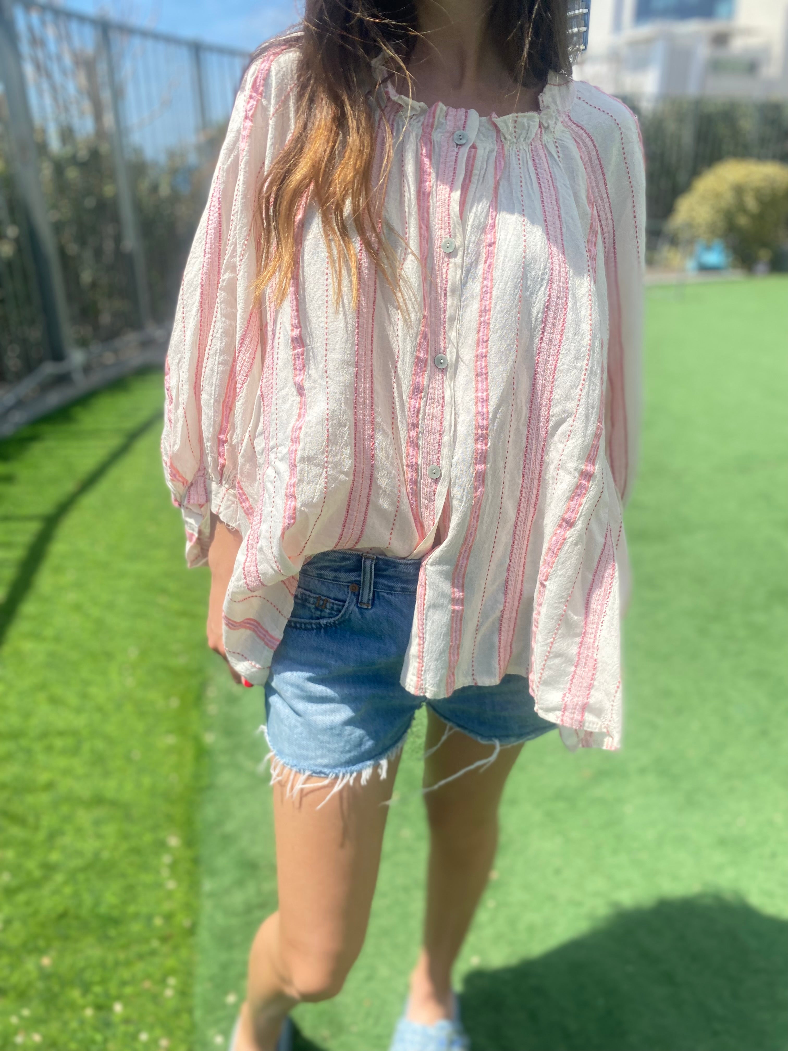 Chemise « jane » rose