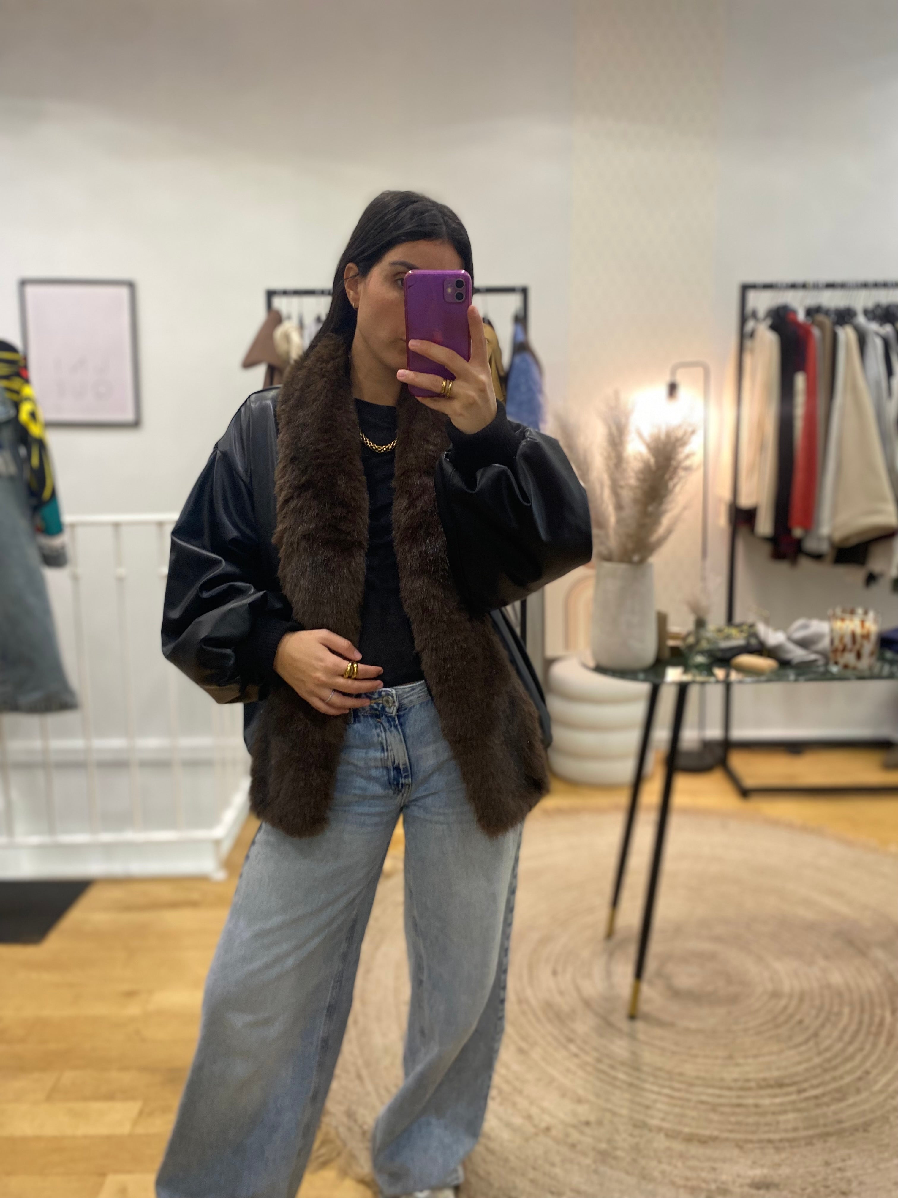 Blouson « Anais » noir