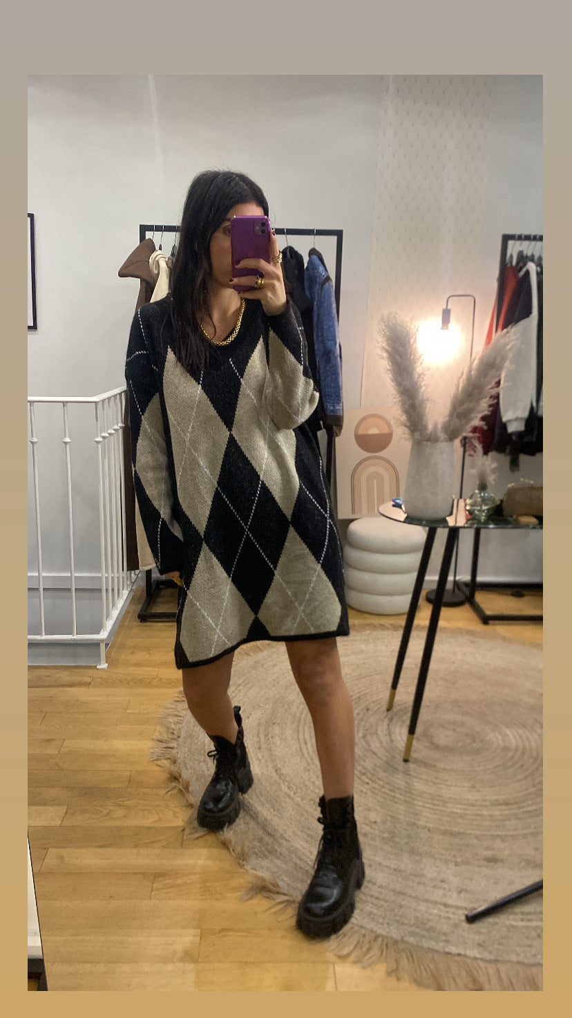 Robe pull « Eden » noir