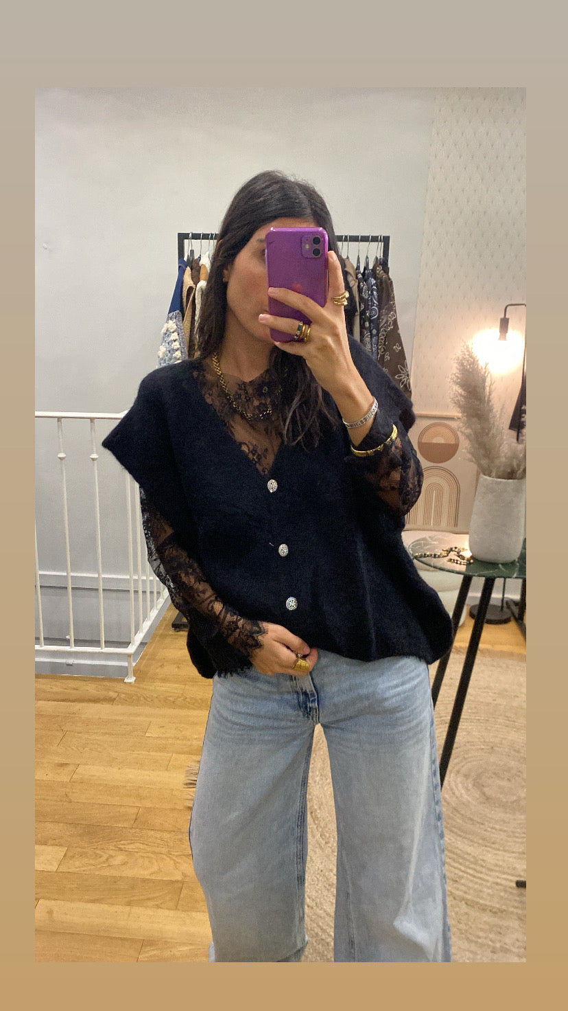 Gilet « Ella » noir