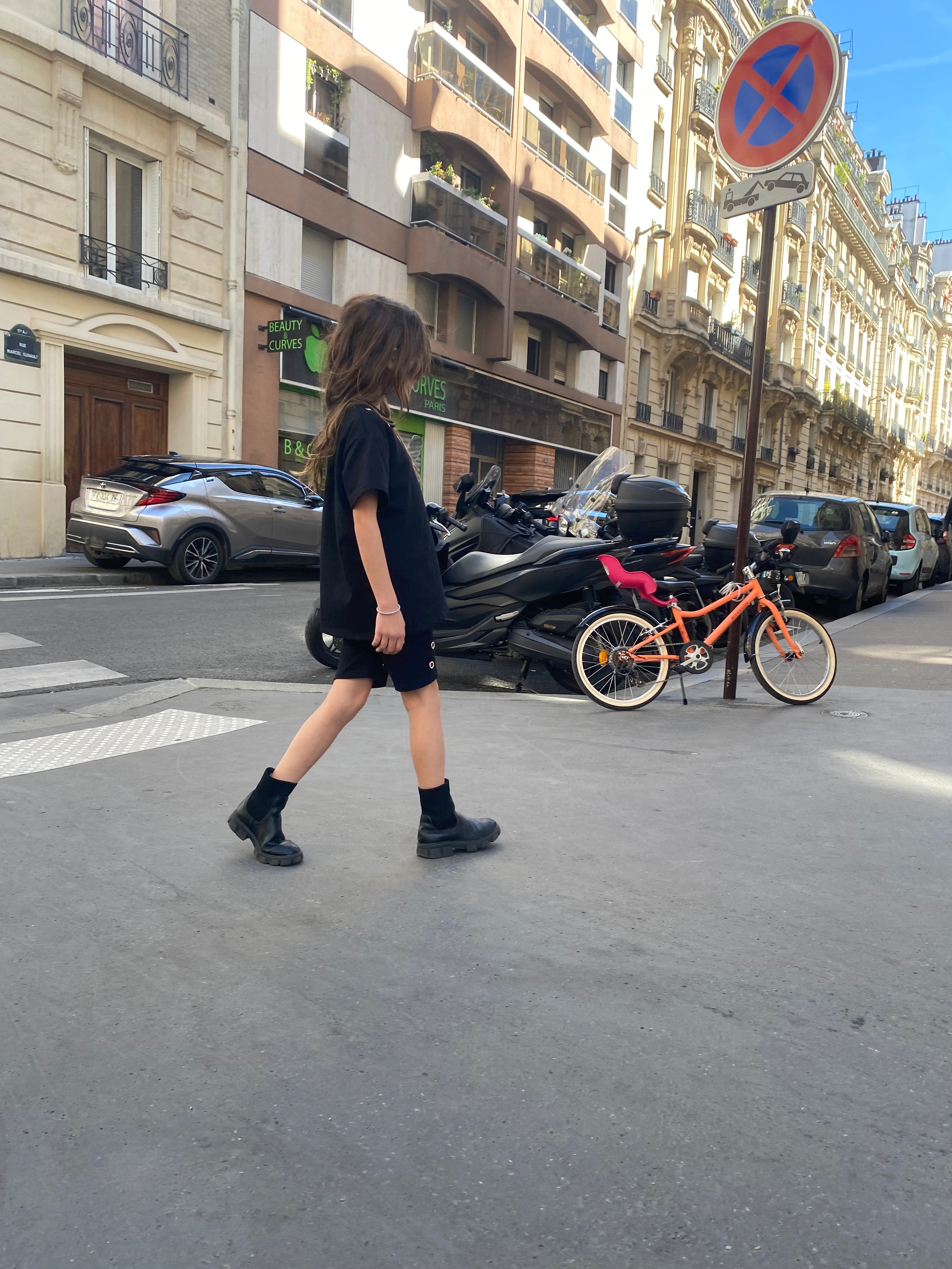 Ensemble cycliste « aby »  œillet noir