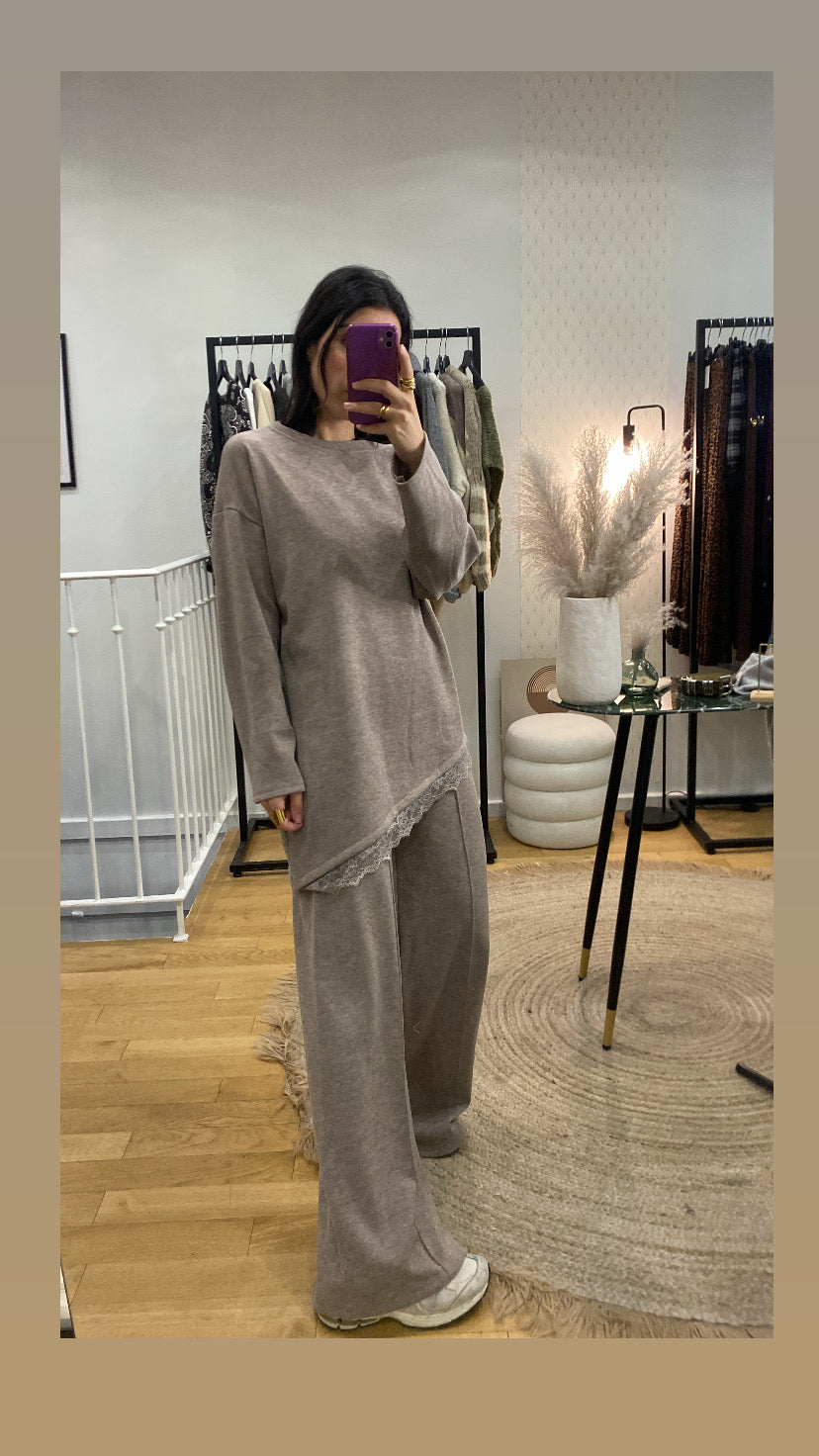 Ensemble « Lili » taupe