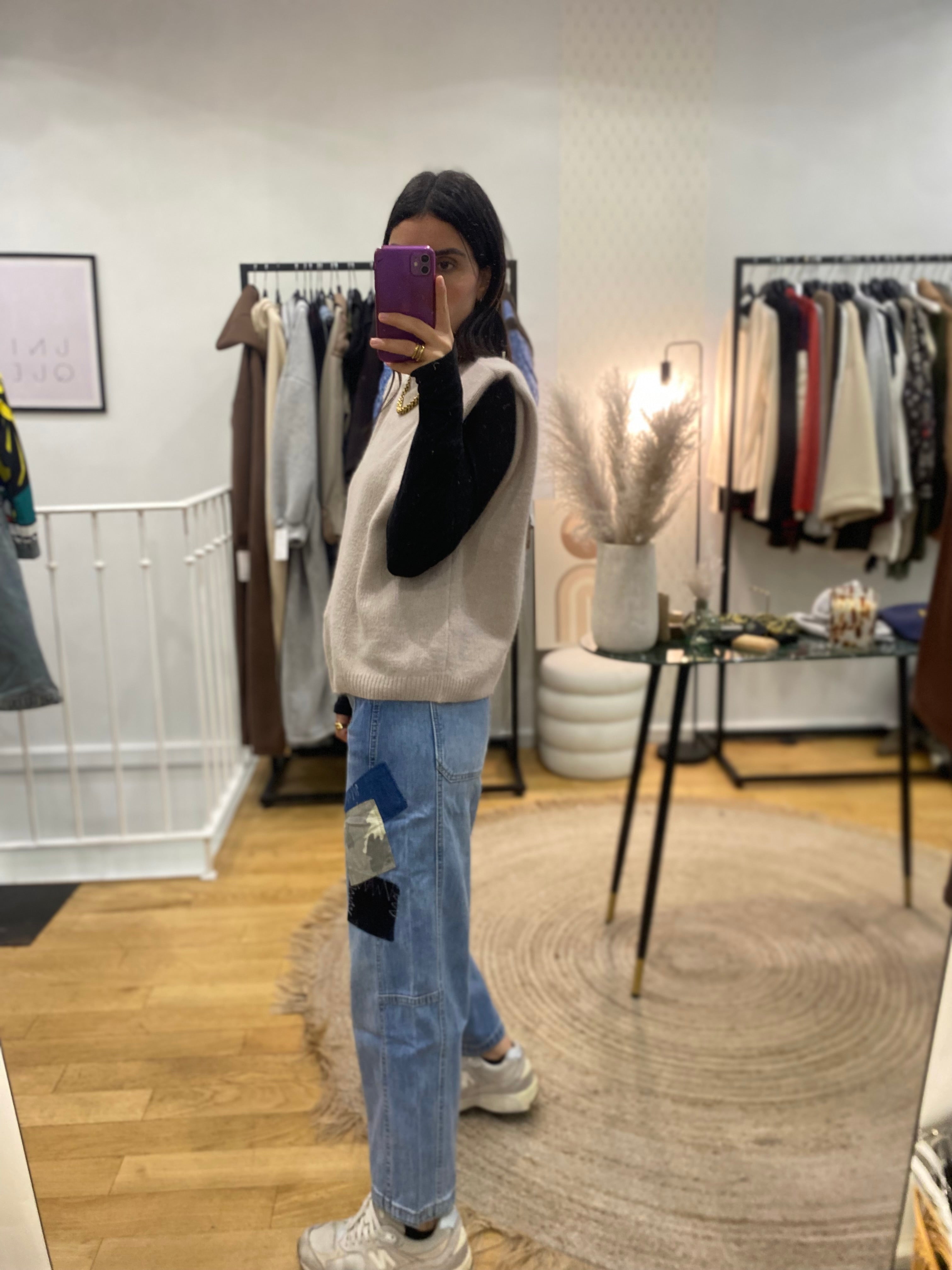 Jeans « Shauna » patchwork