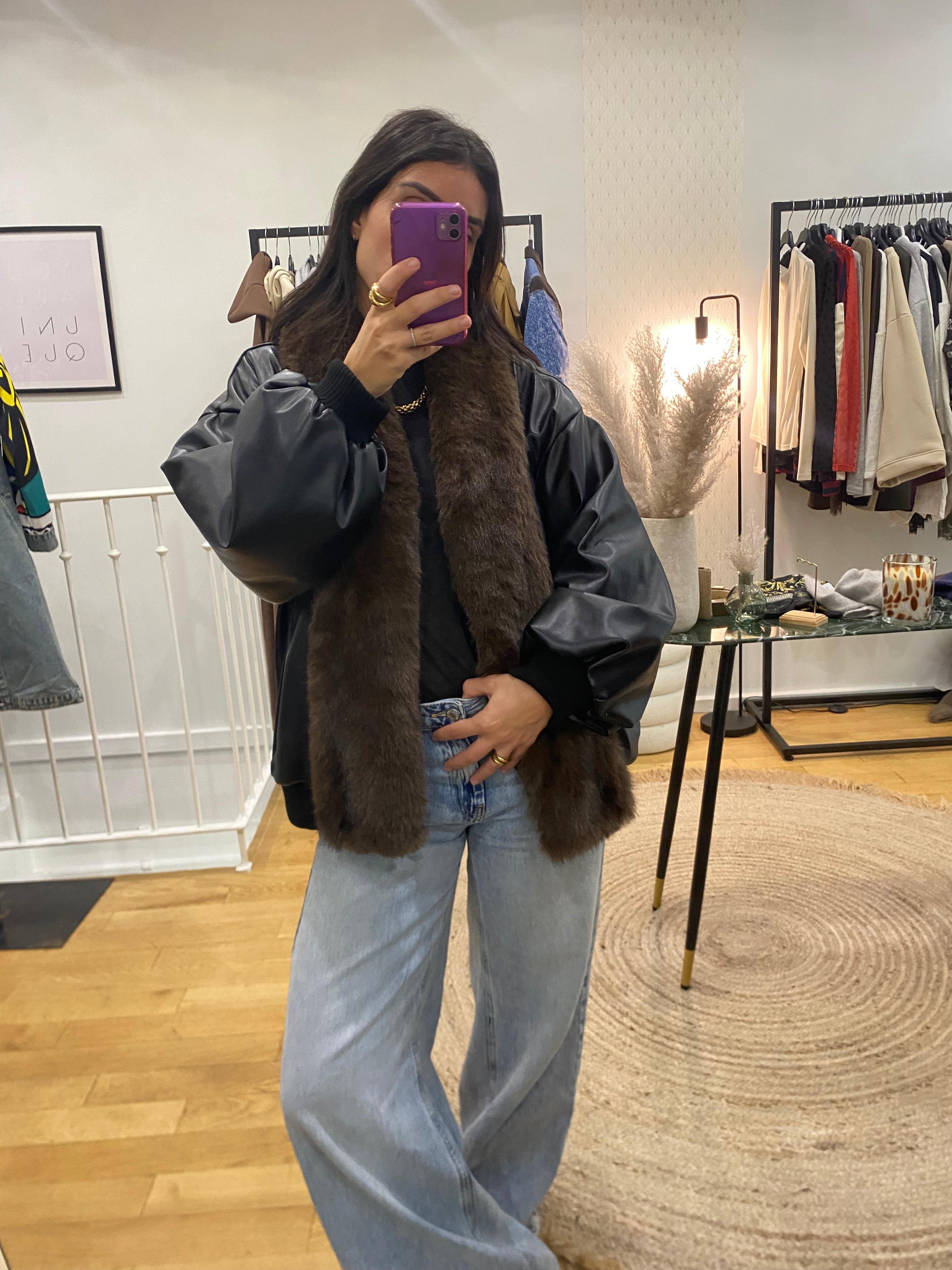 Blouson « Anais » noir