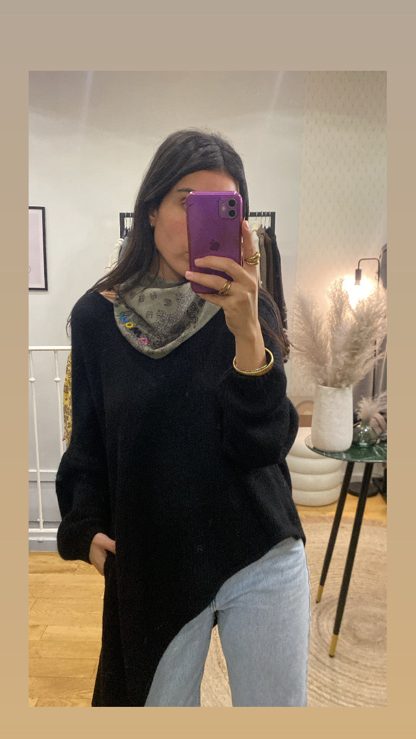 Foulard « Amour » kaki