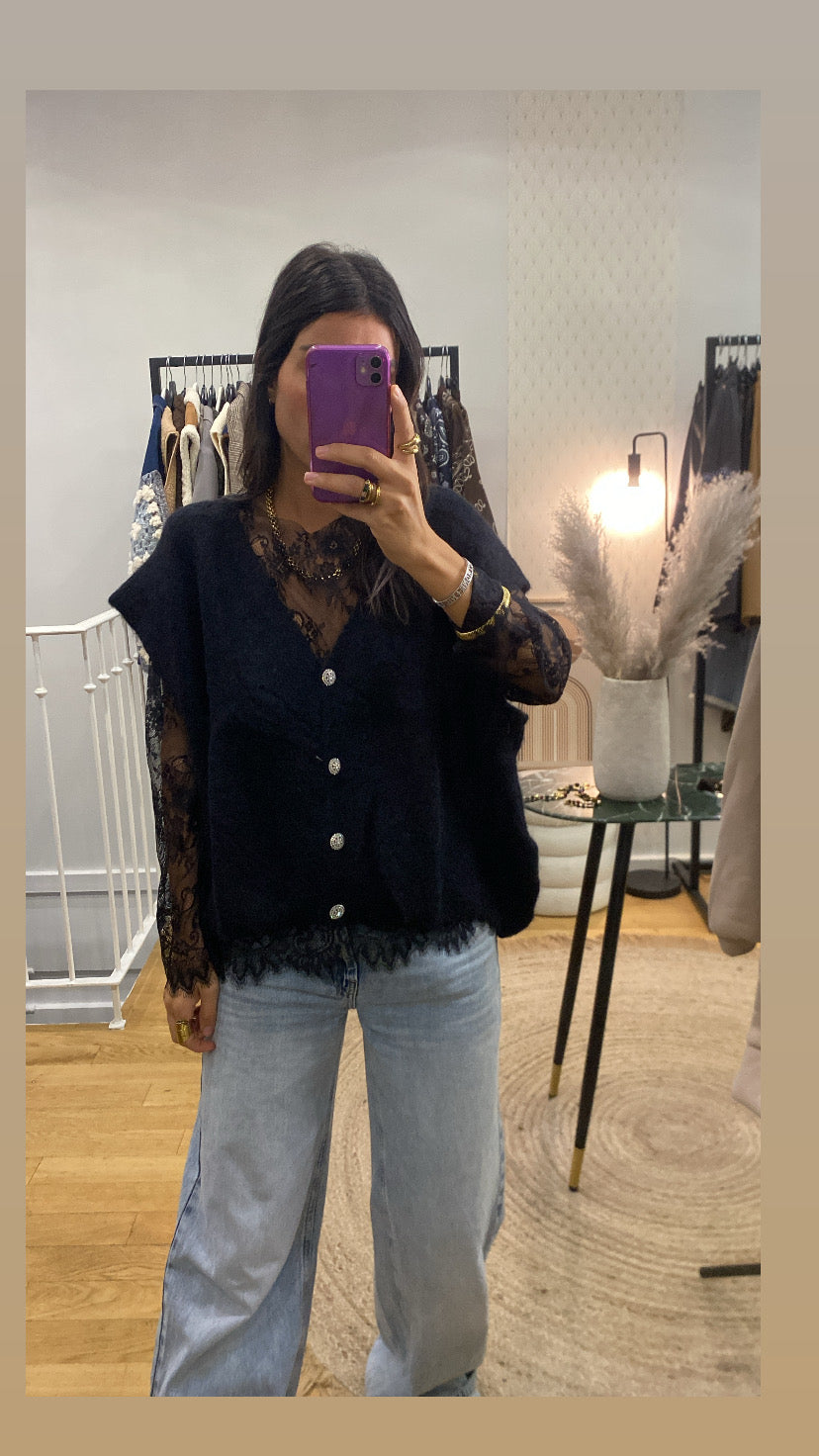 Gilet « Ella » noir