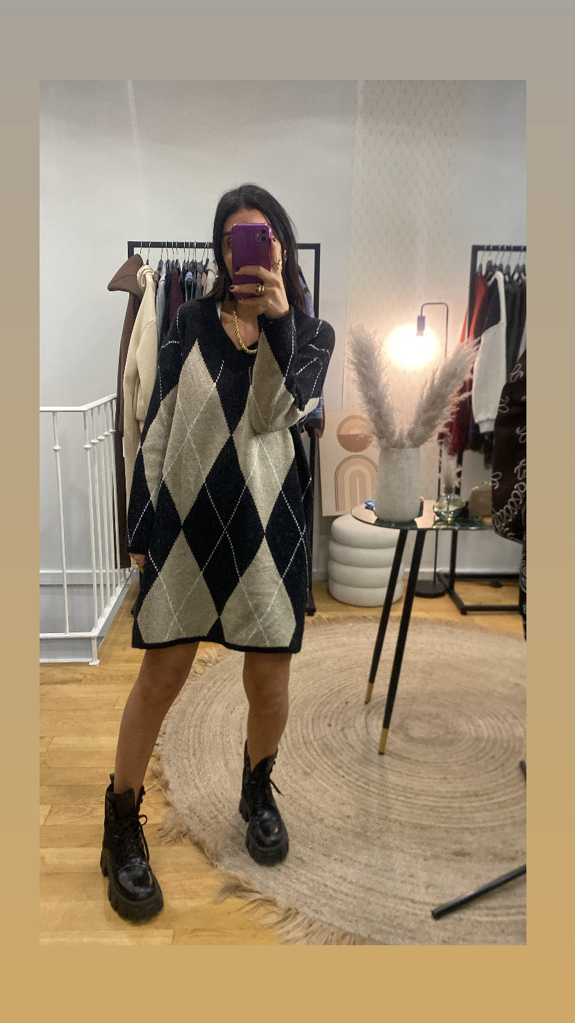 Robe pull « Eden » noir