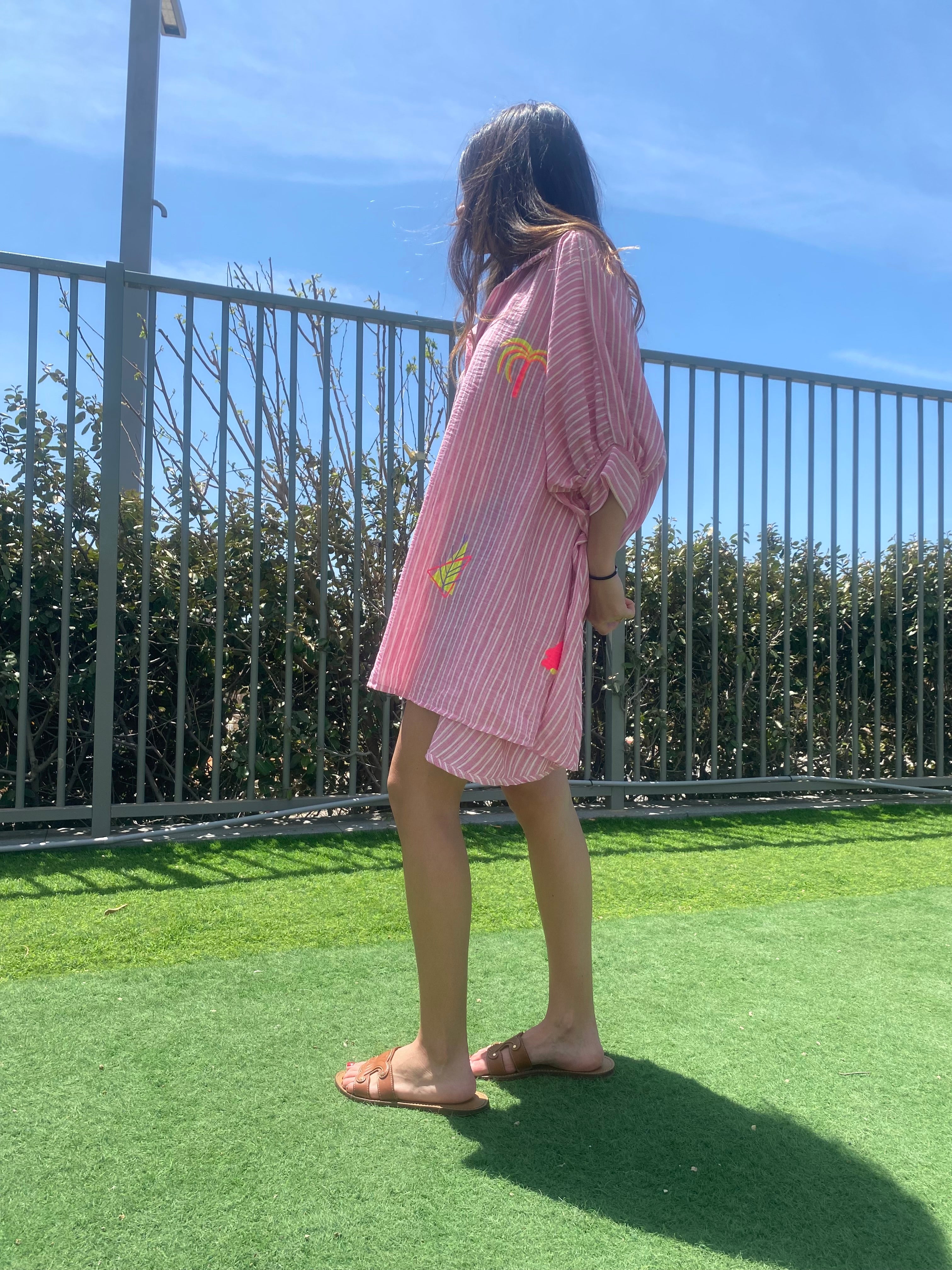 Chemise « Jill » rayé rose