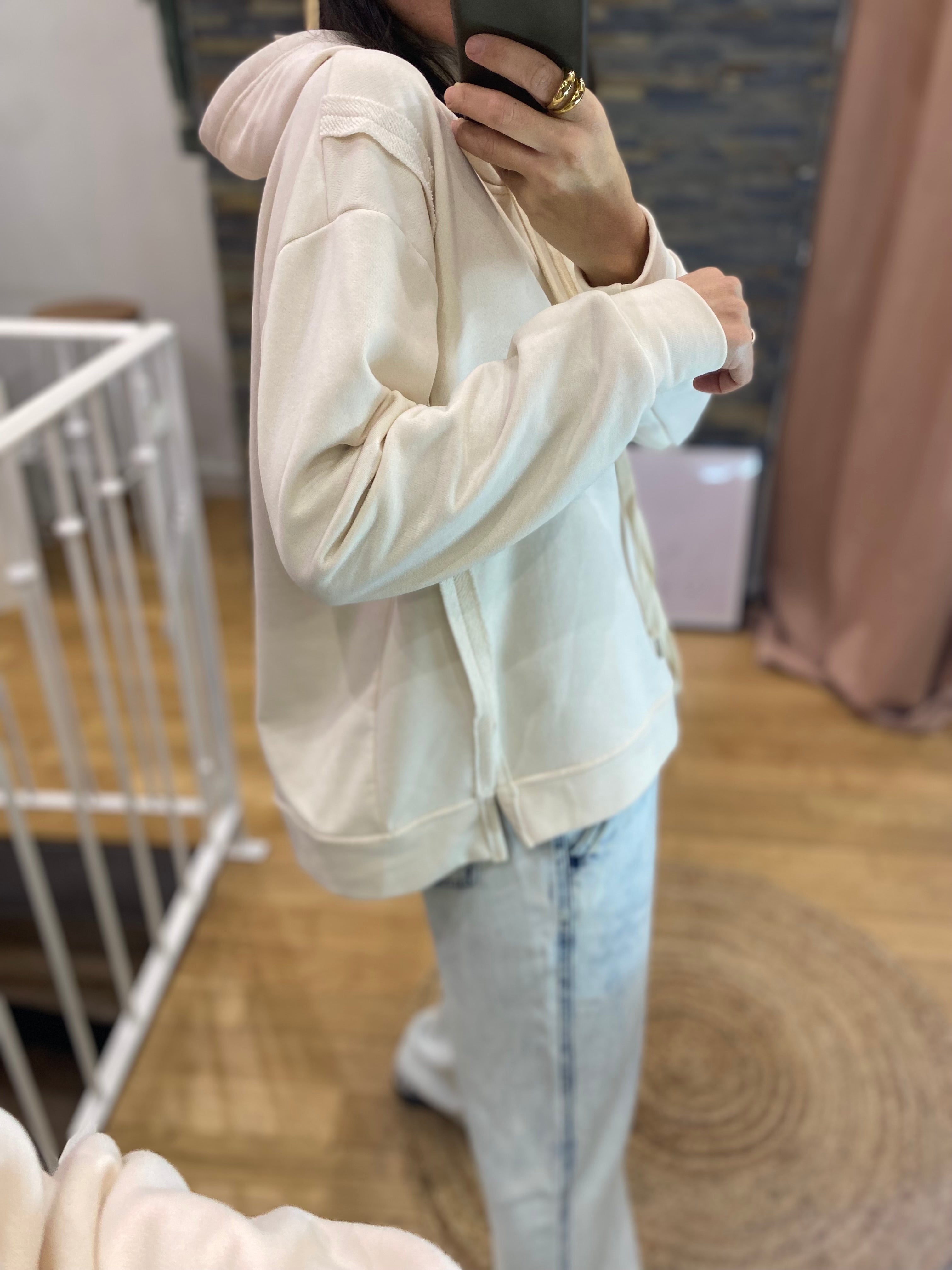 Sweat « Ilona » écru