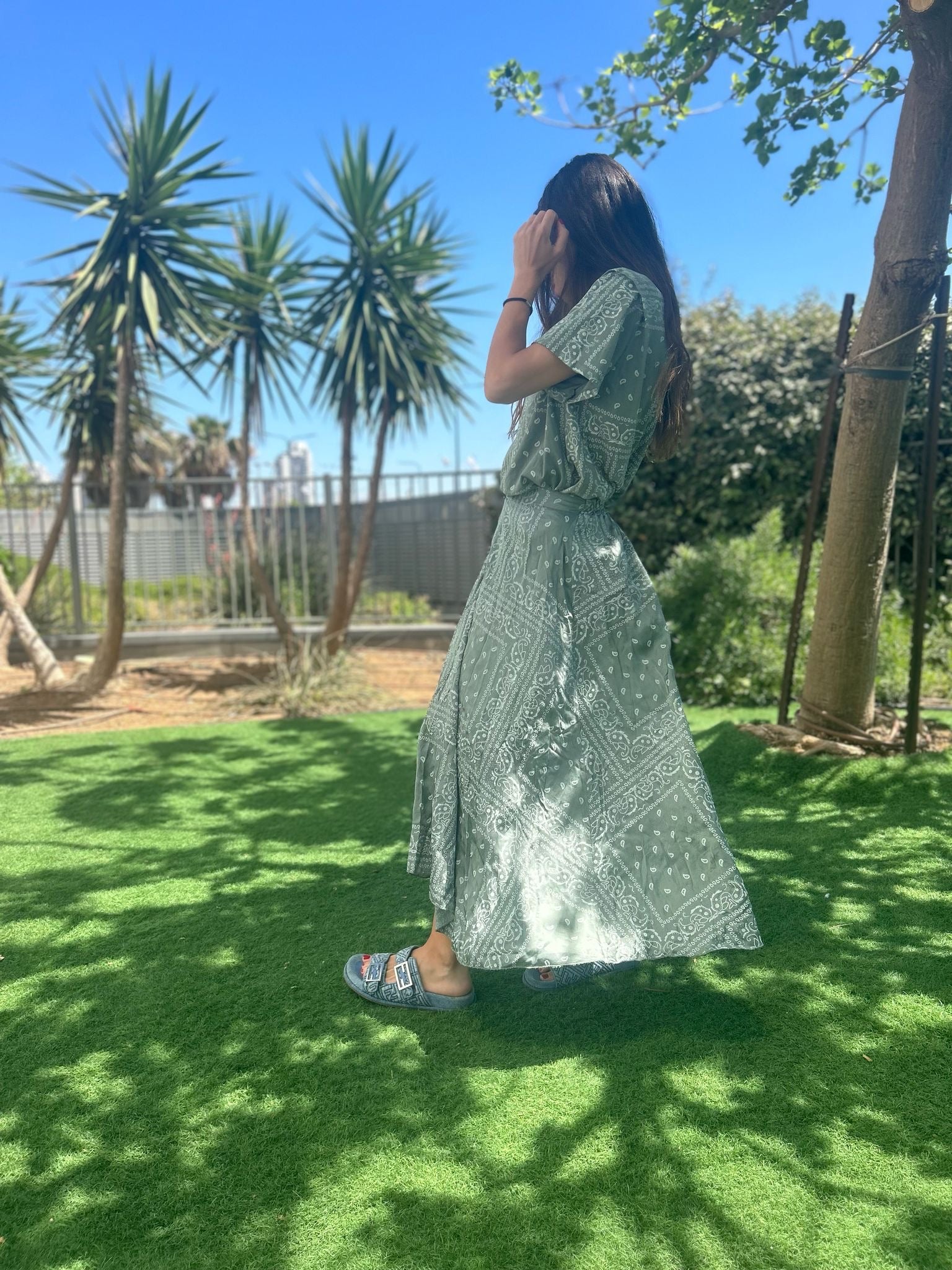 Jupe « Lucie » kaki