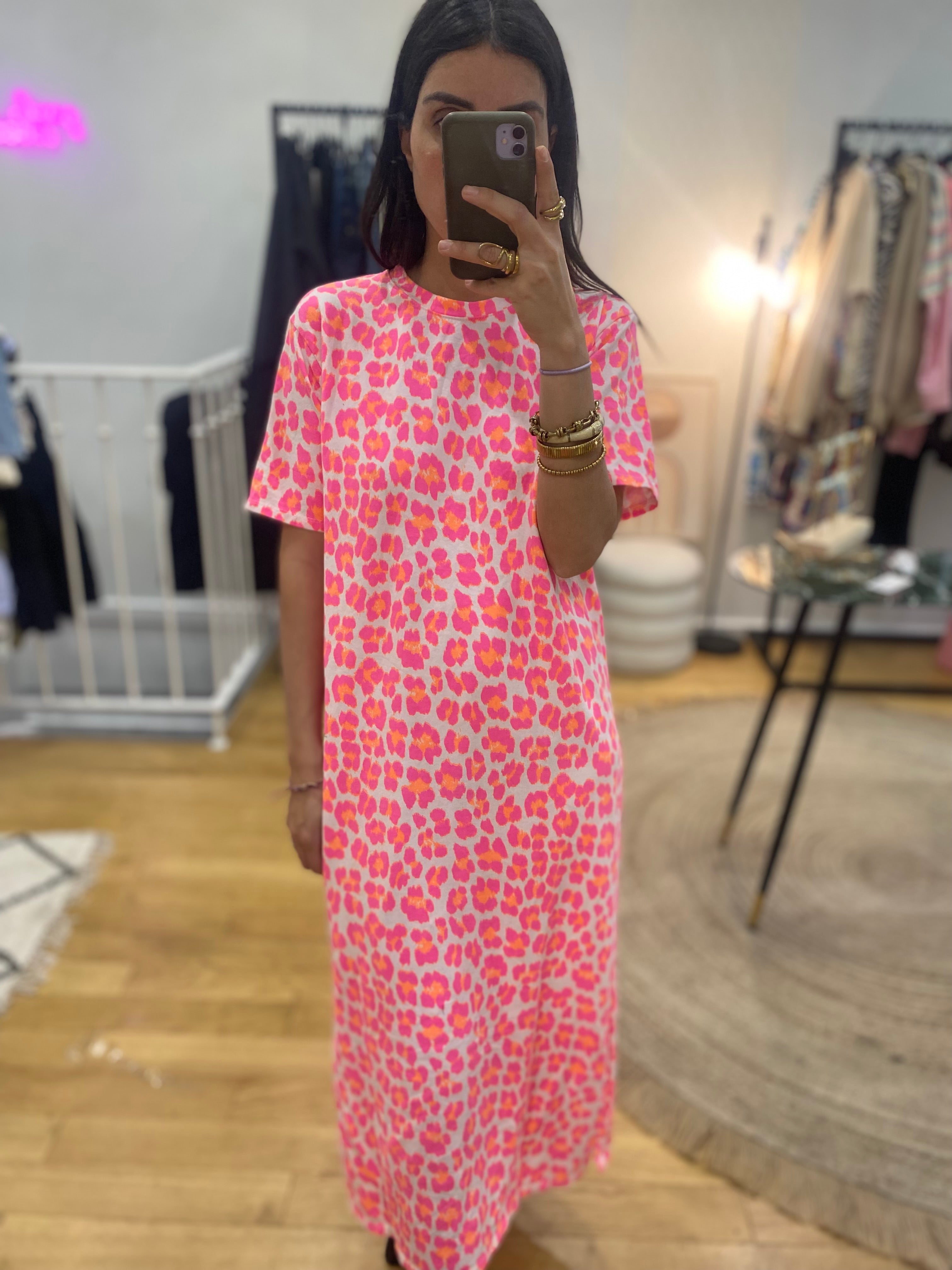 Robe « Margaux » fushia