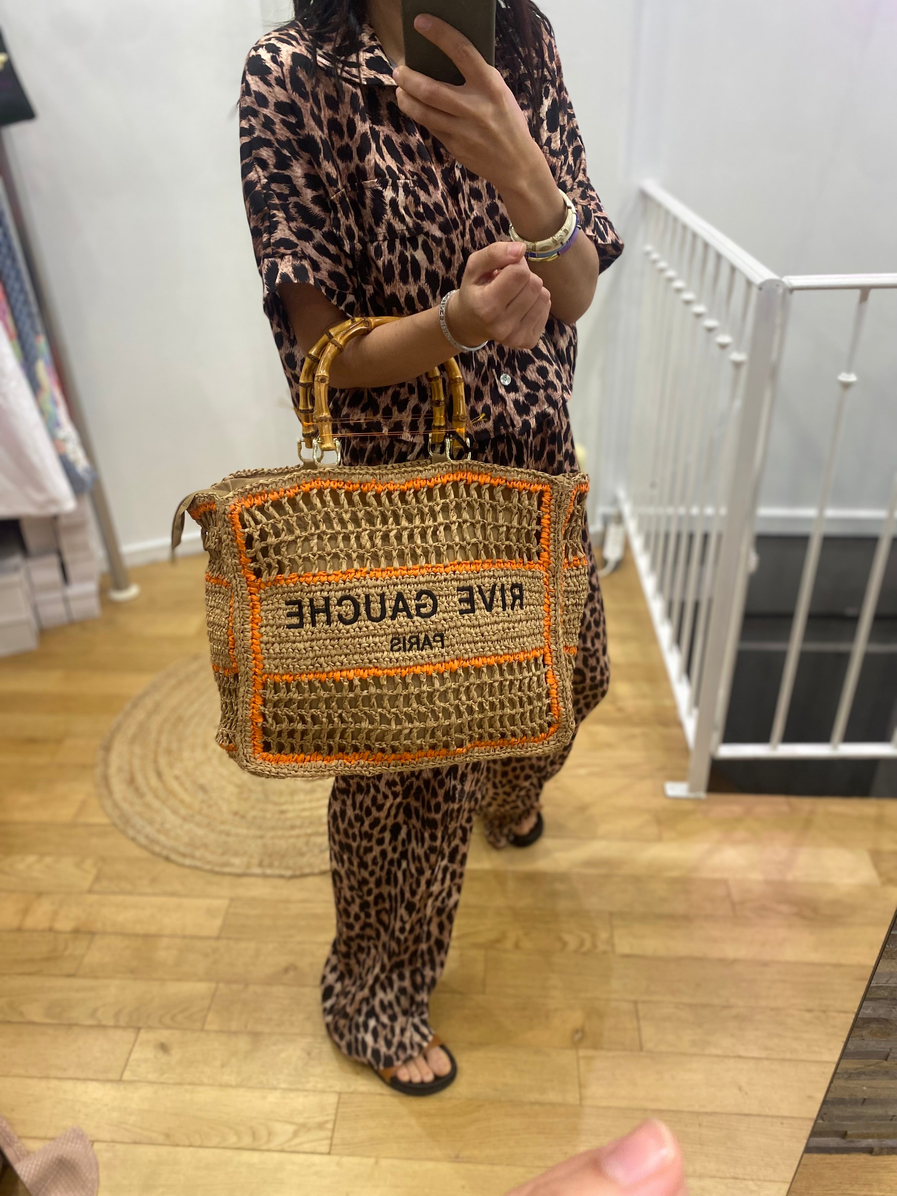 Sac rive gauche « seine » orange