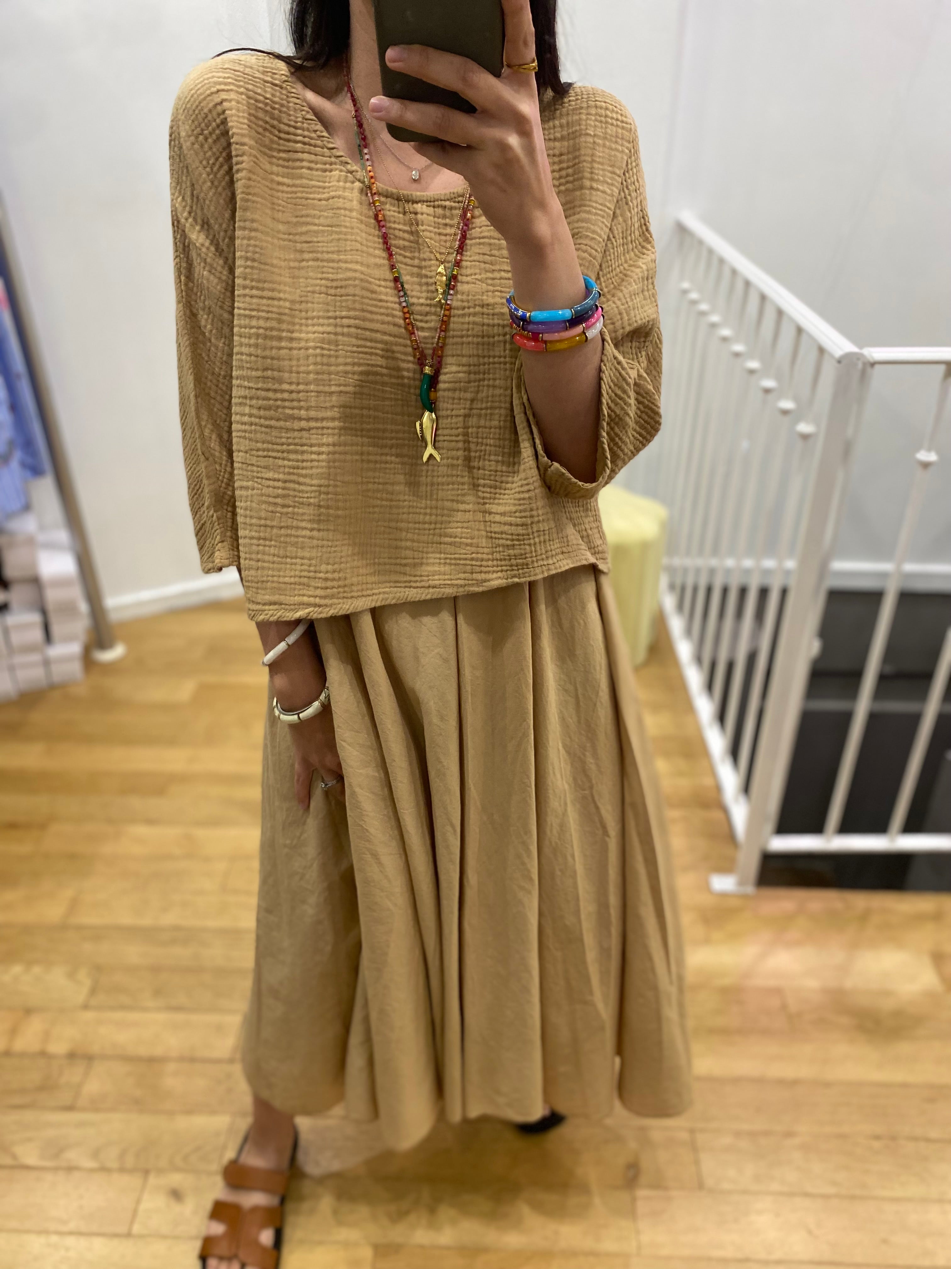 Robe 2 en 1 « Stéphanie » camel