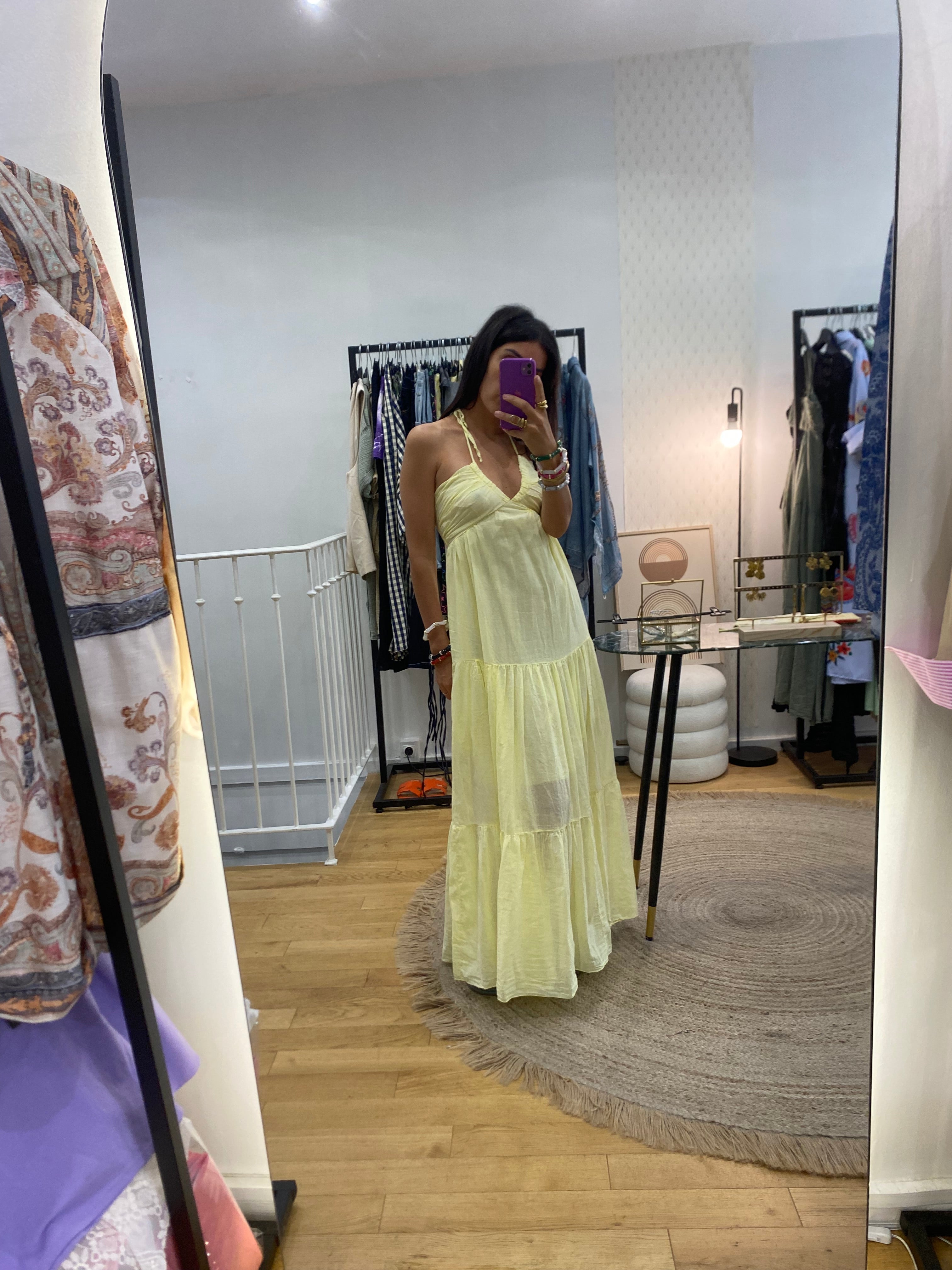 Robe « Ève » jaune