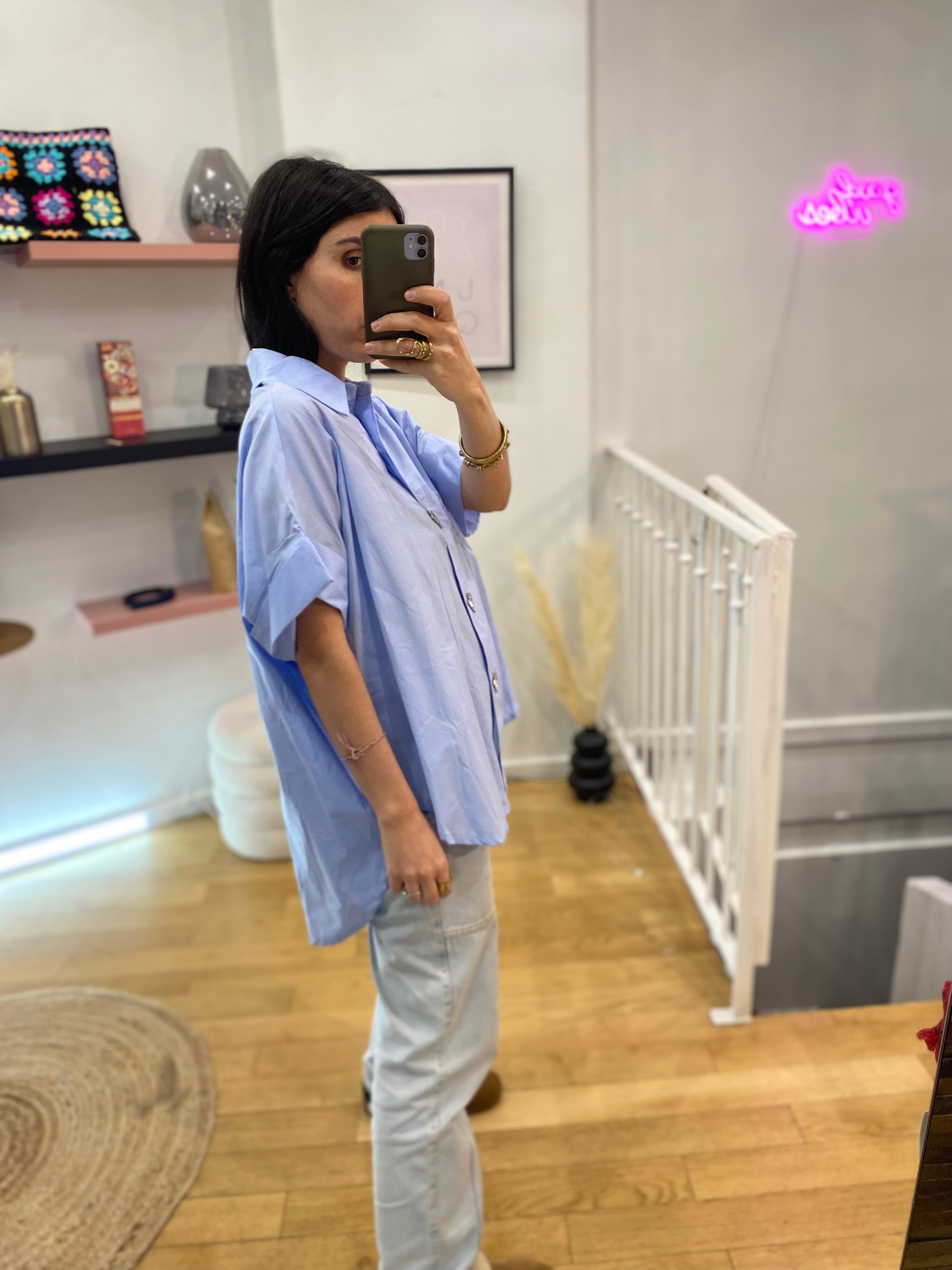 Chemise « Bella » bleu