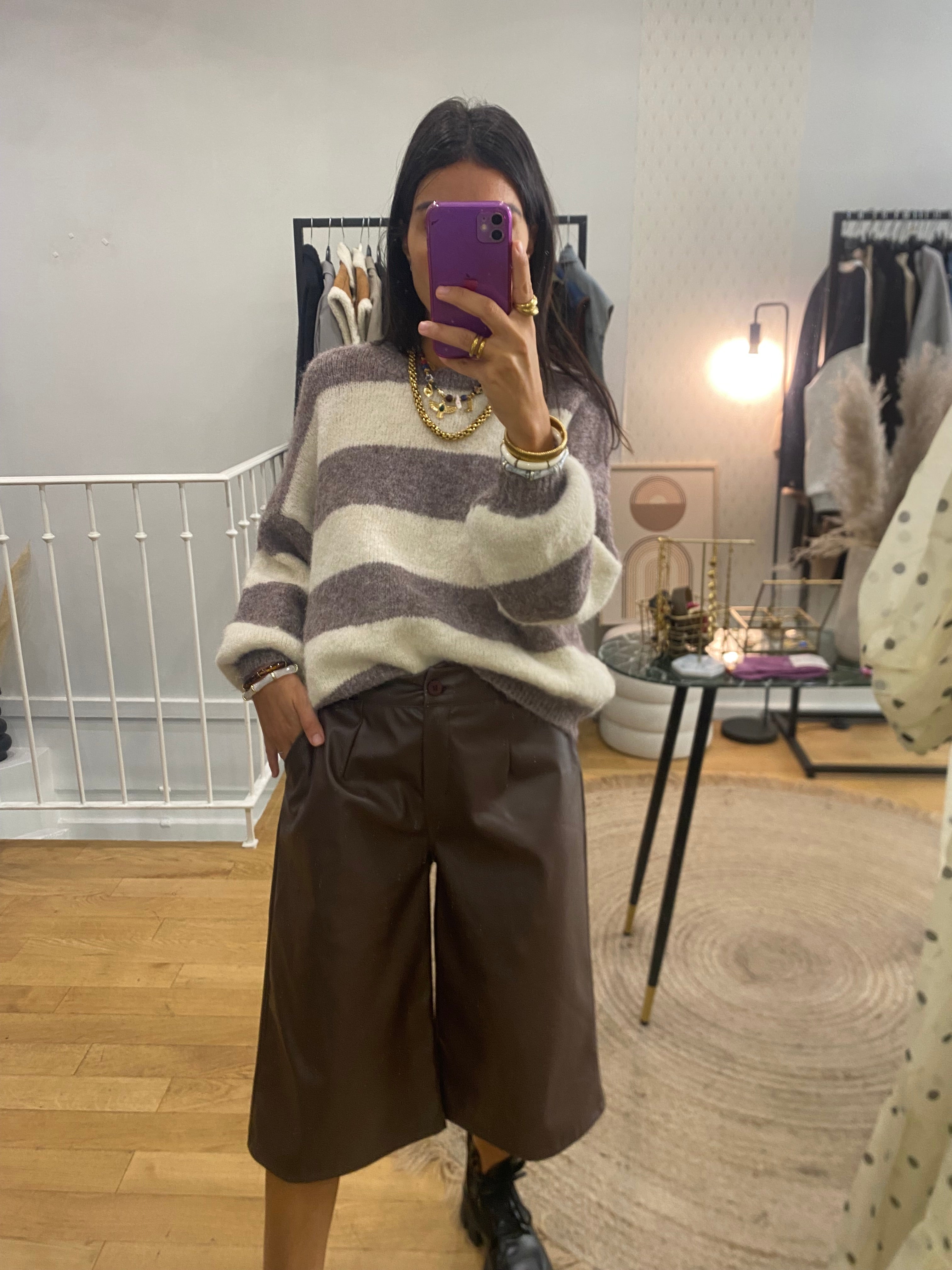 Bermuda « Abi » marron