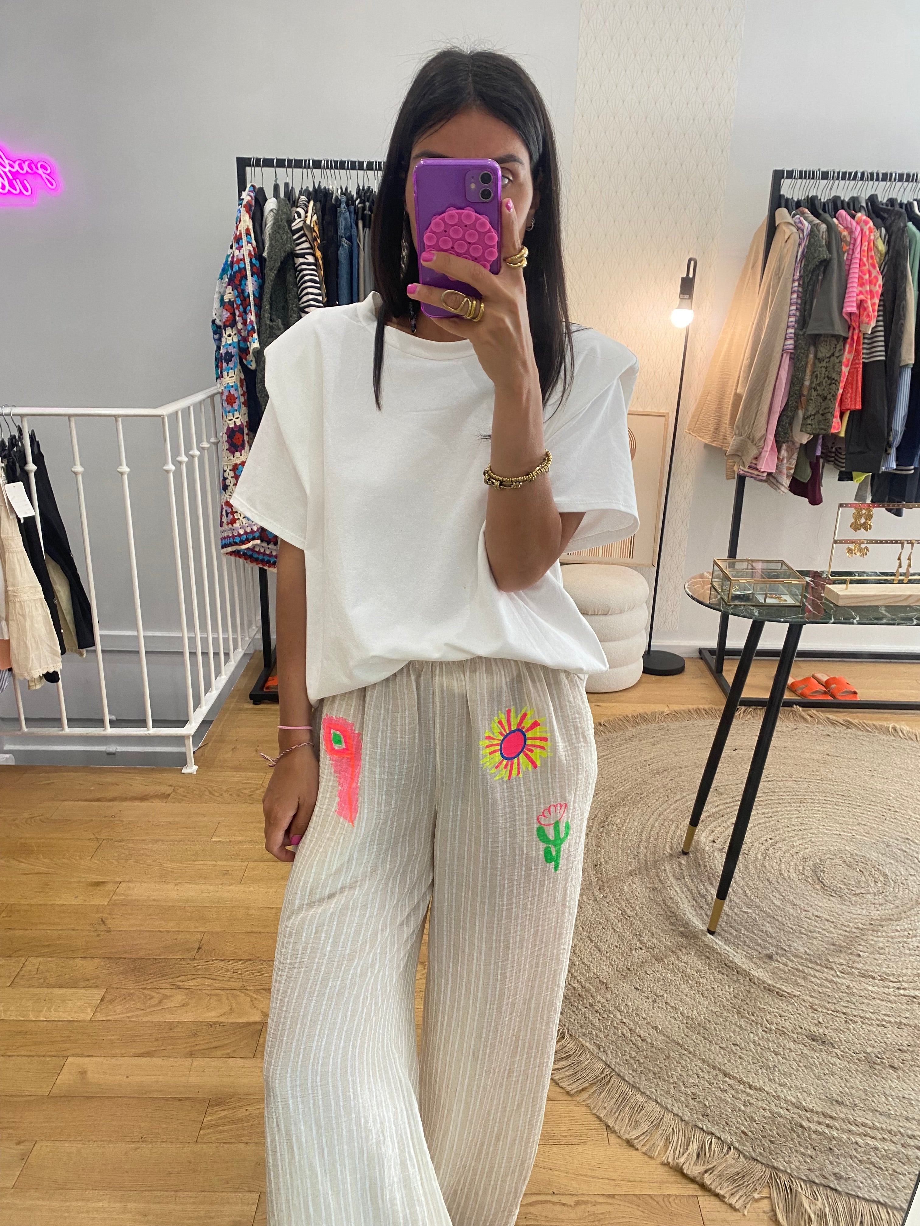 Pantalon « Mila » beige