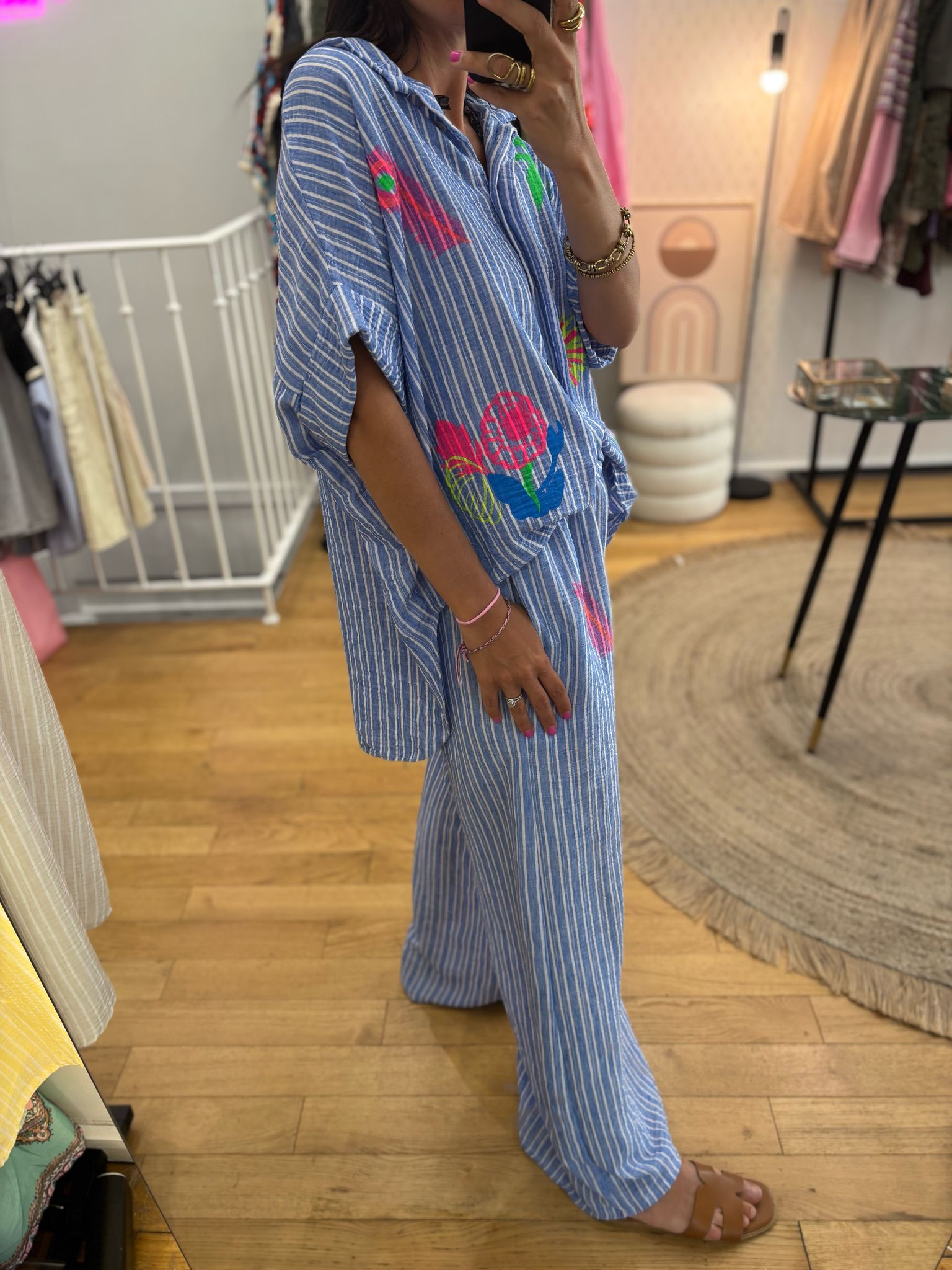 Pantalon « Mila » bleu