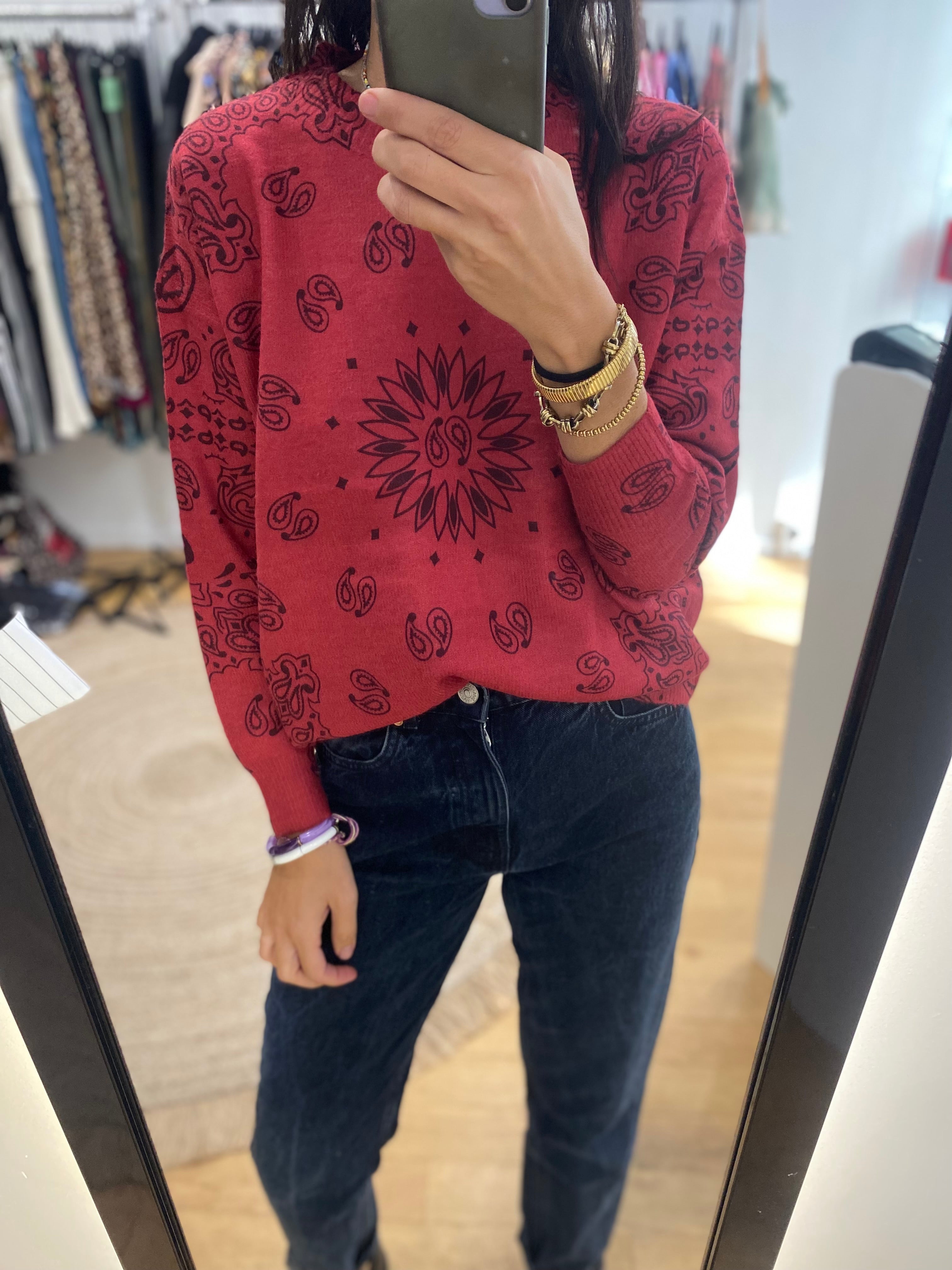 Pull « joe » bandana rouge