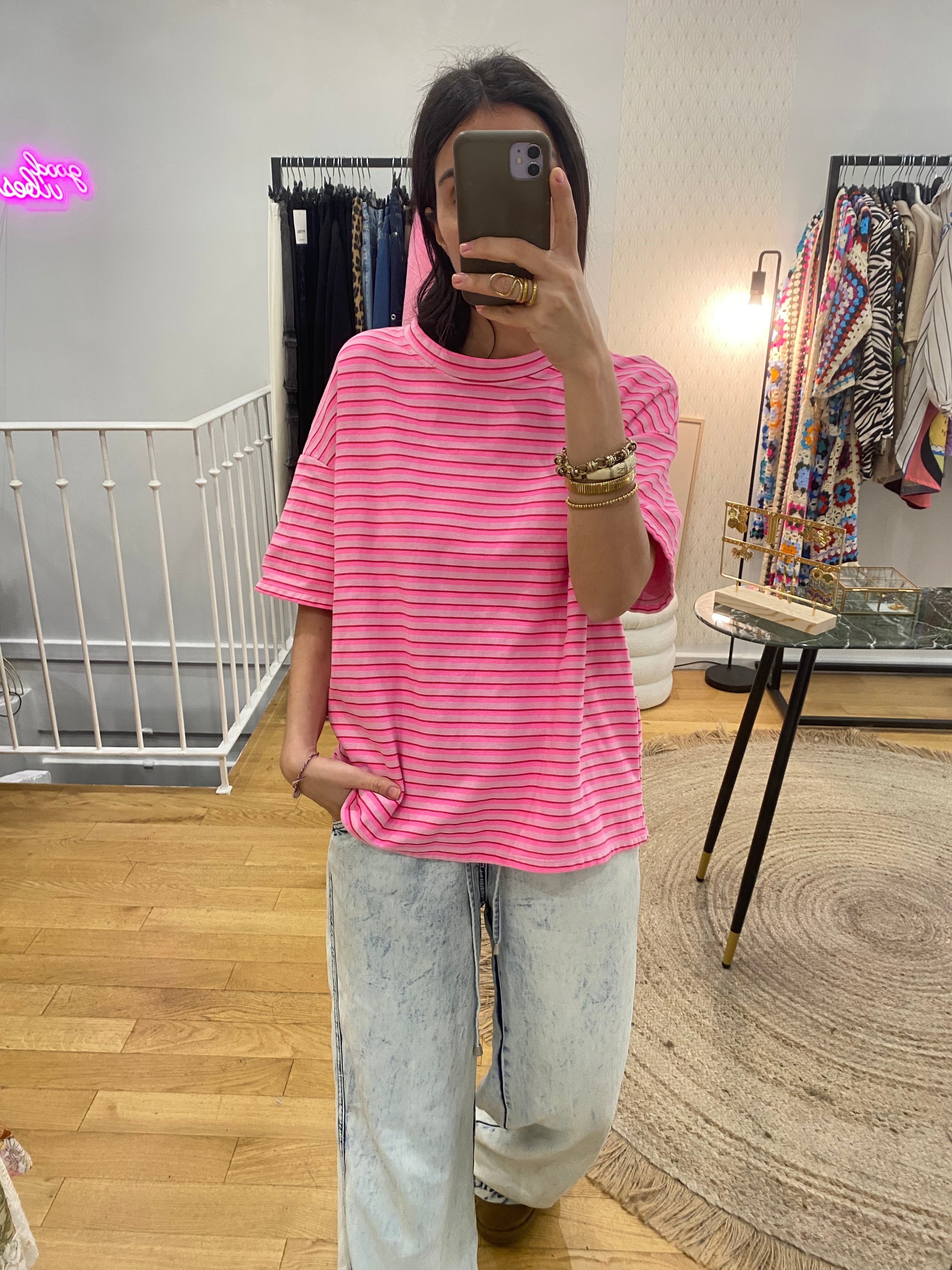 T-shirt « Livia » rose