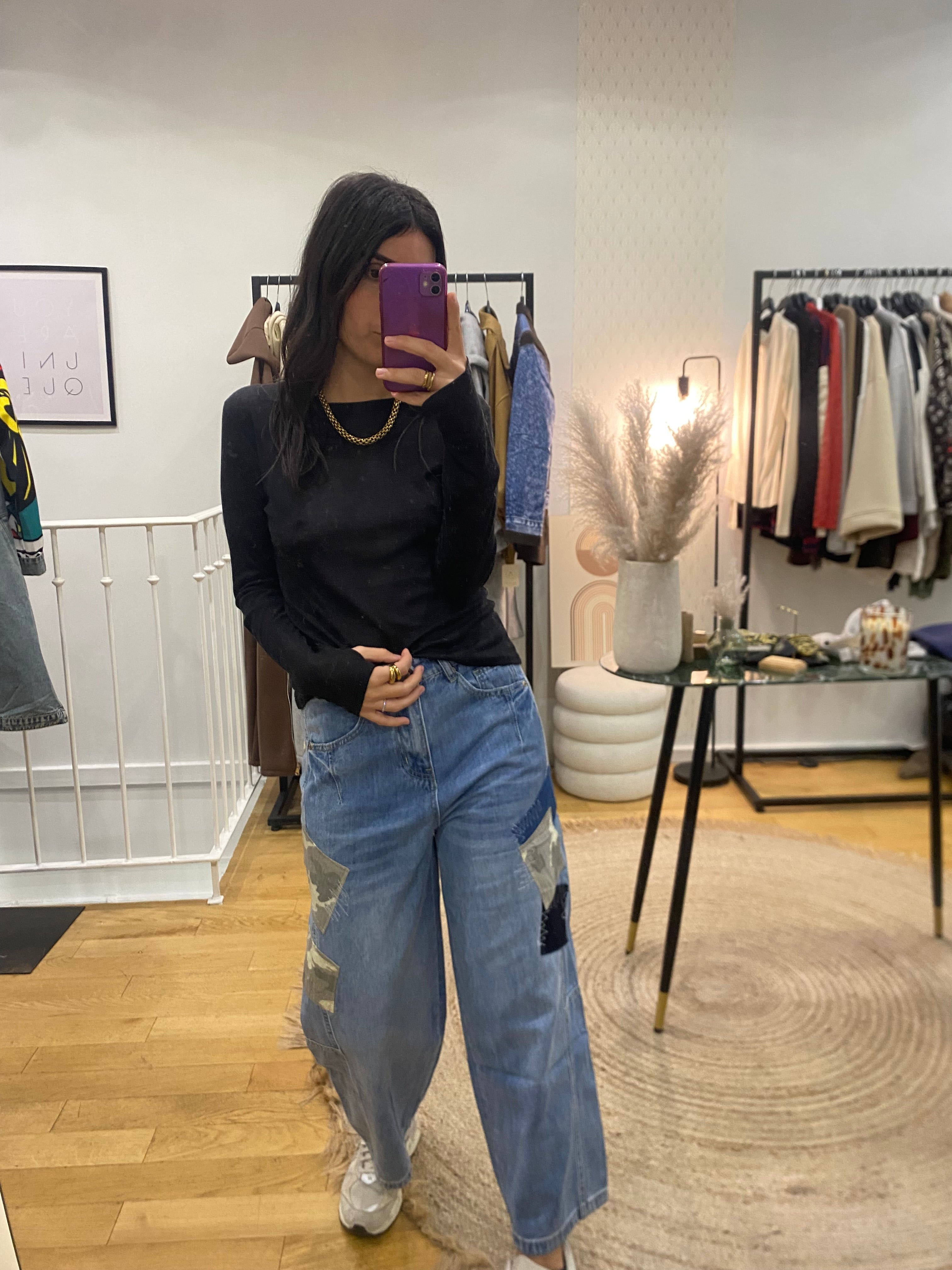 Jeans « Shauna » patchwork