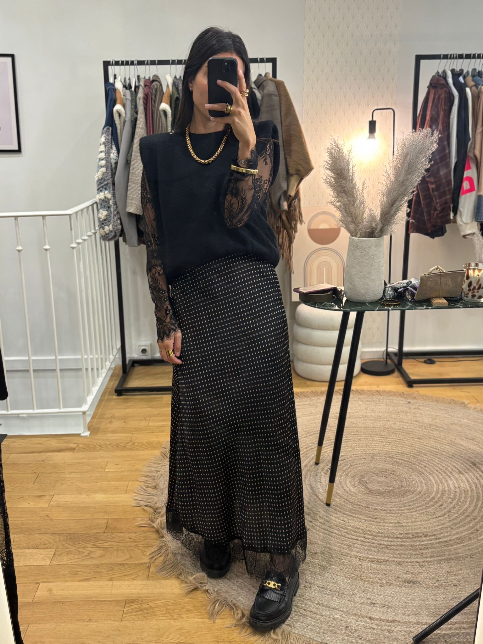 Jupe « Lora » pois noir