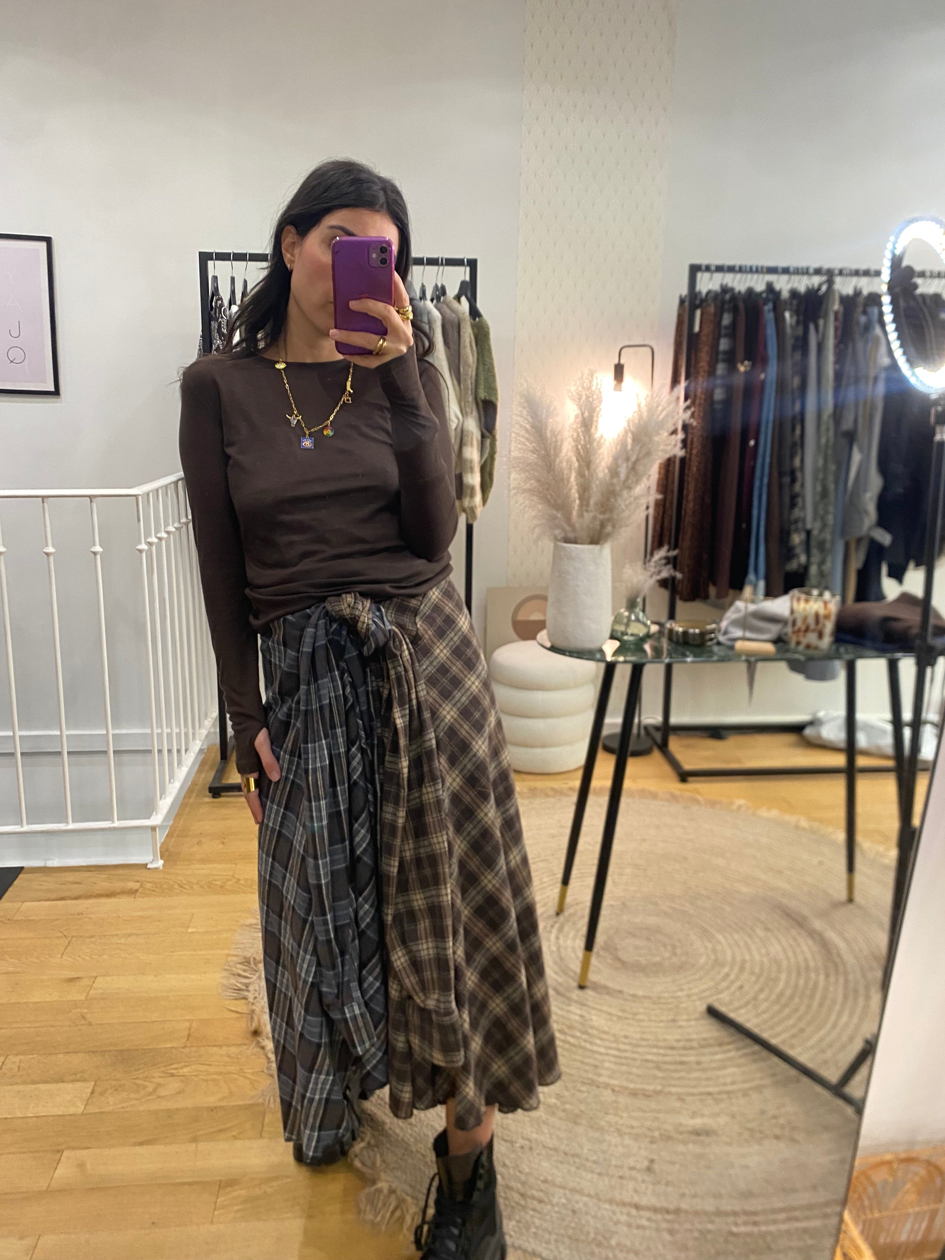 Jupe chemise « Joyce » bi coloris