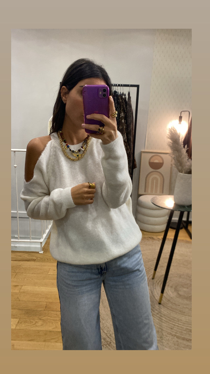 Pull « Lya » gris